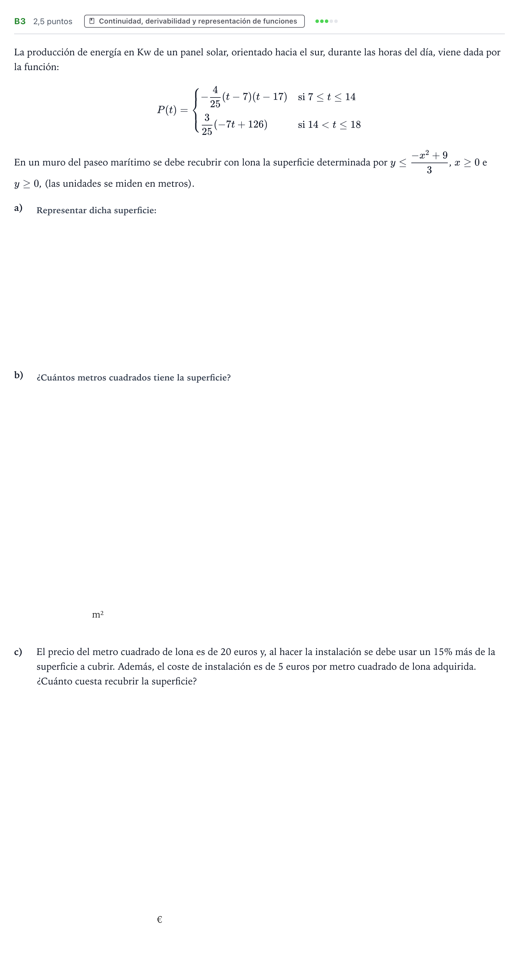 Enunciado: Ejercicio B3 · Matemáticas aplicadas a las Ciencias Sociales II PAU Canarias Junio (Ciencias) 2024