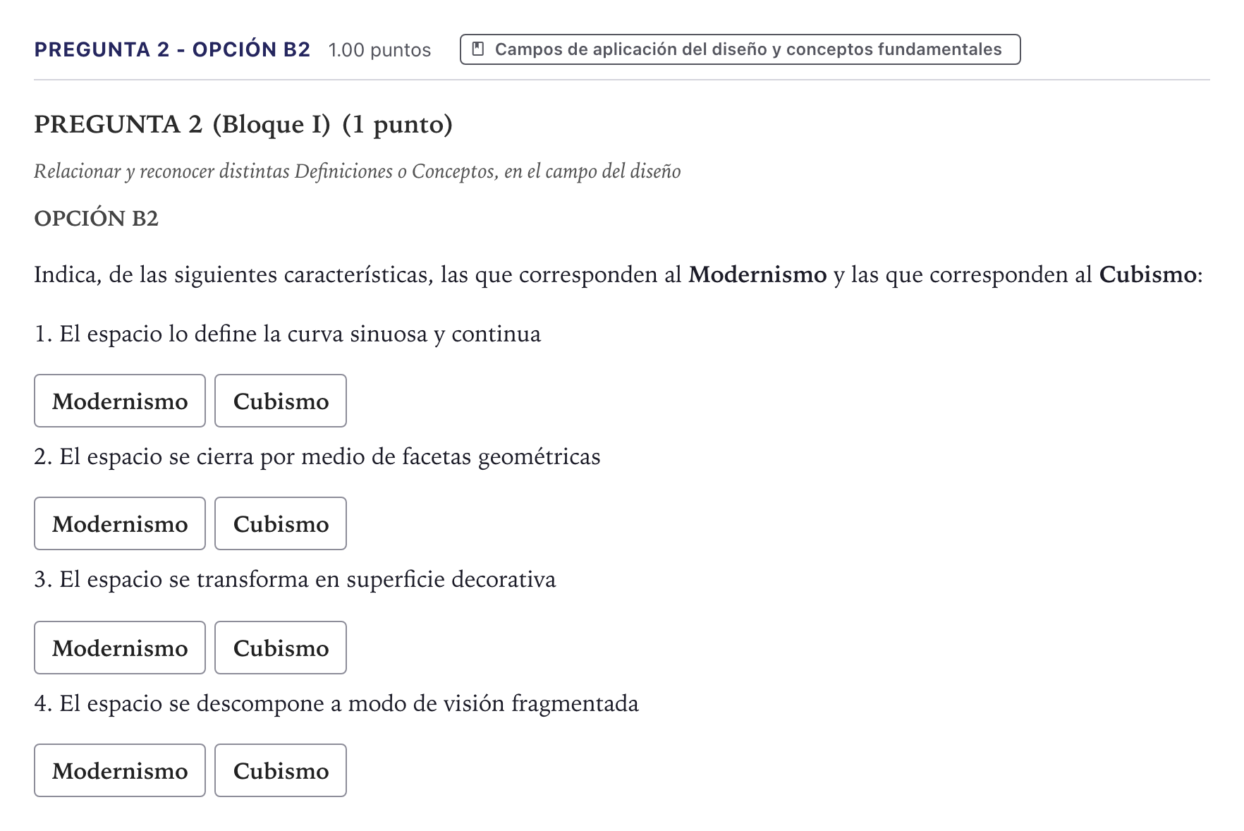 Enunciado: Pregunta 2 - Opción B2 · Diseño PAU Canarias Junio 2024