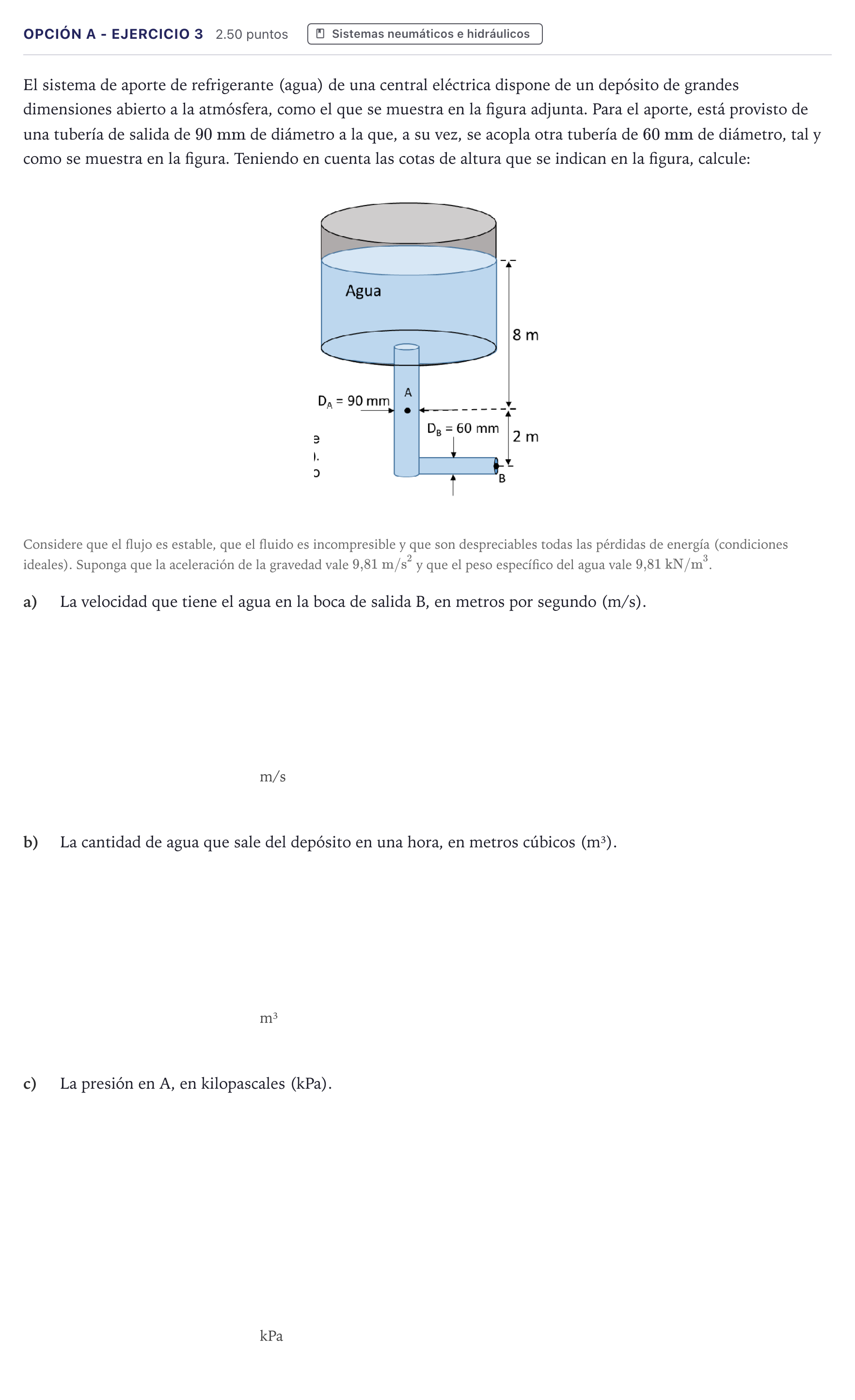 Enunciado: Opción A - Ejercicio 3 · Tecnología e Ingeniería II PAU Canarias Junio 2024