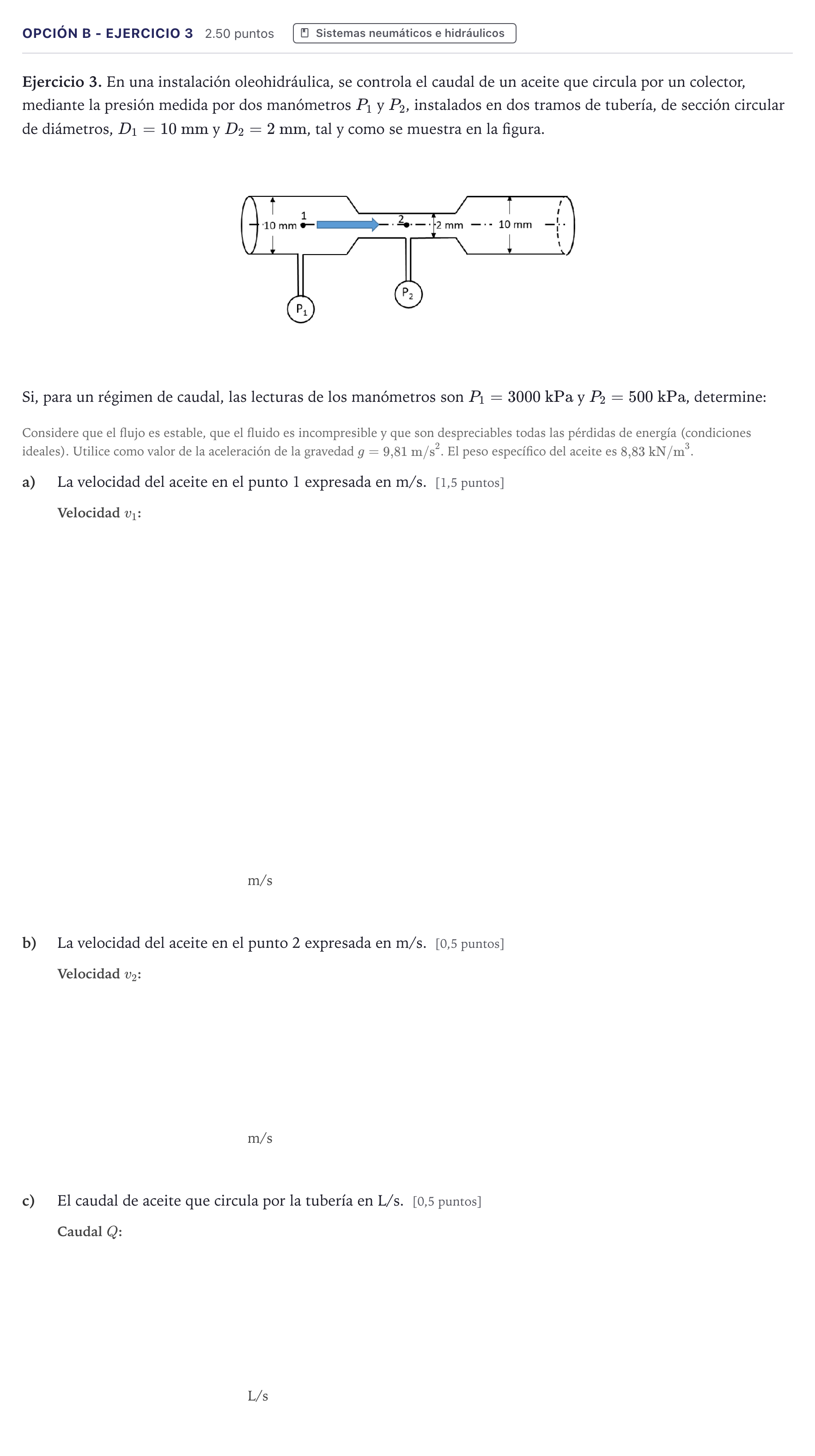 Enunciado: Opción B - Ejercicio 3 · Tecnología e Ingeniería II PAU Canarias Junio 2024