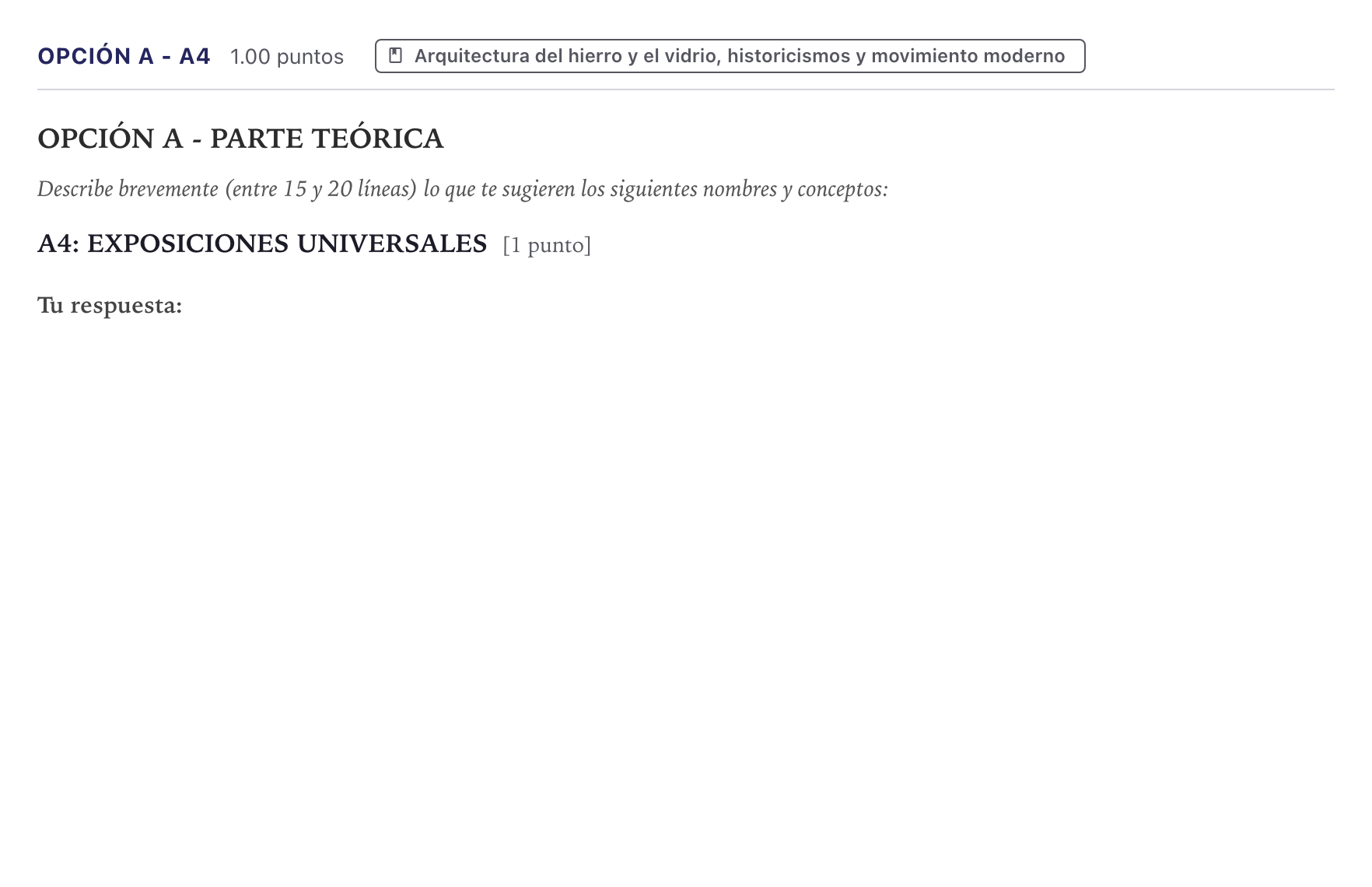 Enunciado: Opción A - A4 · Fundamentos Artísticos PAU Canarias Julio 2024