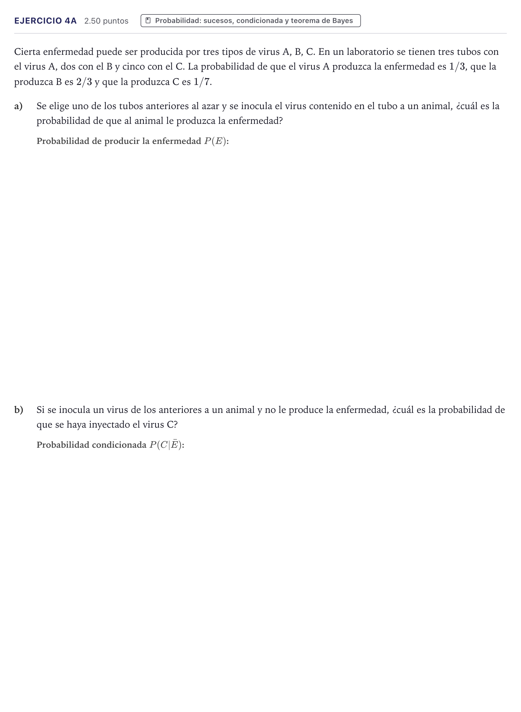 Enunciado: Ejercicio 4A · Matemáticas II PAU Canarias Julio 2024