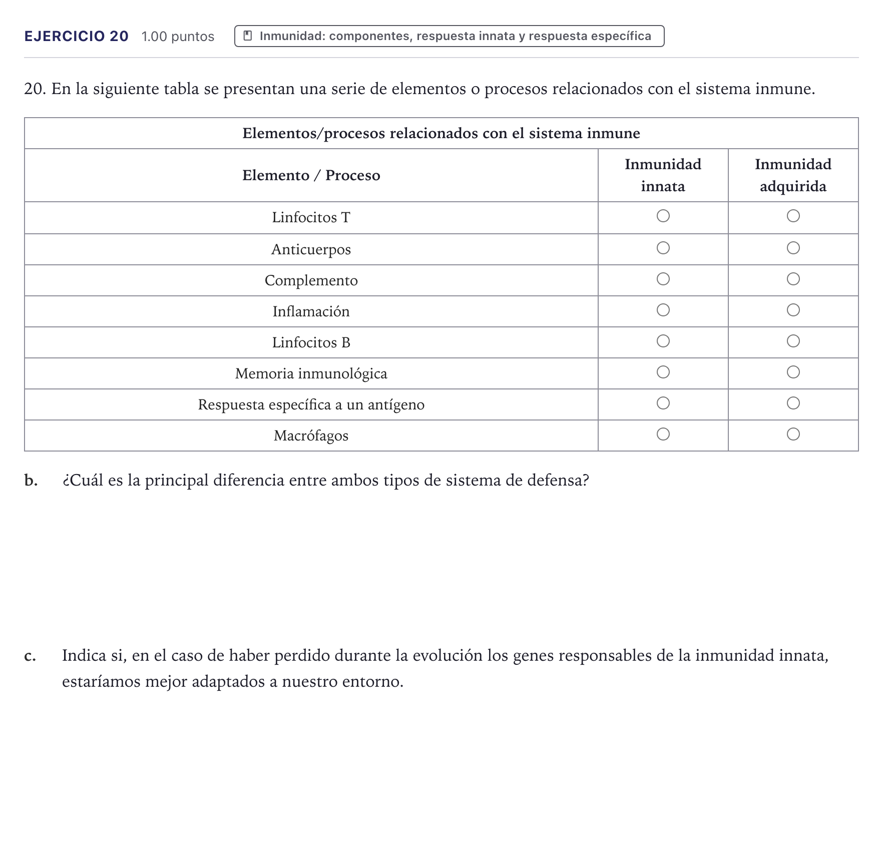 Enunciado: Problema 20 · Biología PAU Canarias Julio 2024