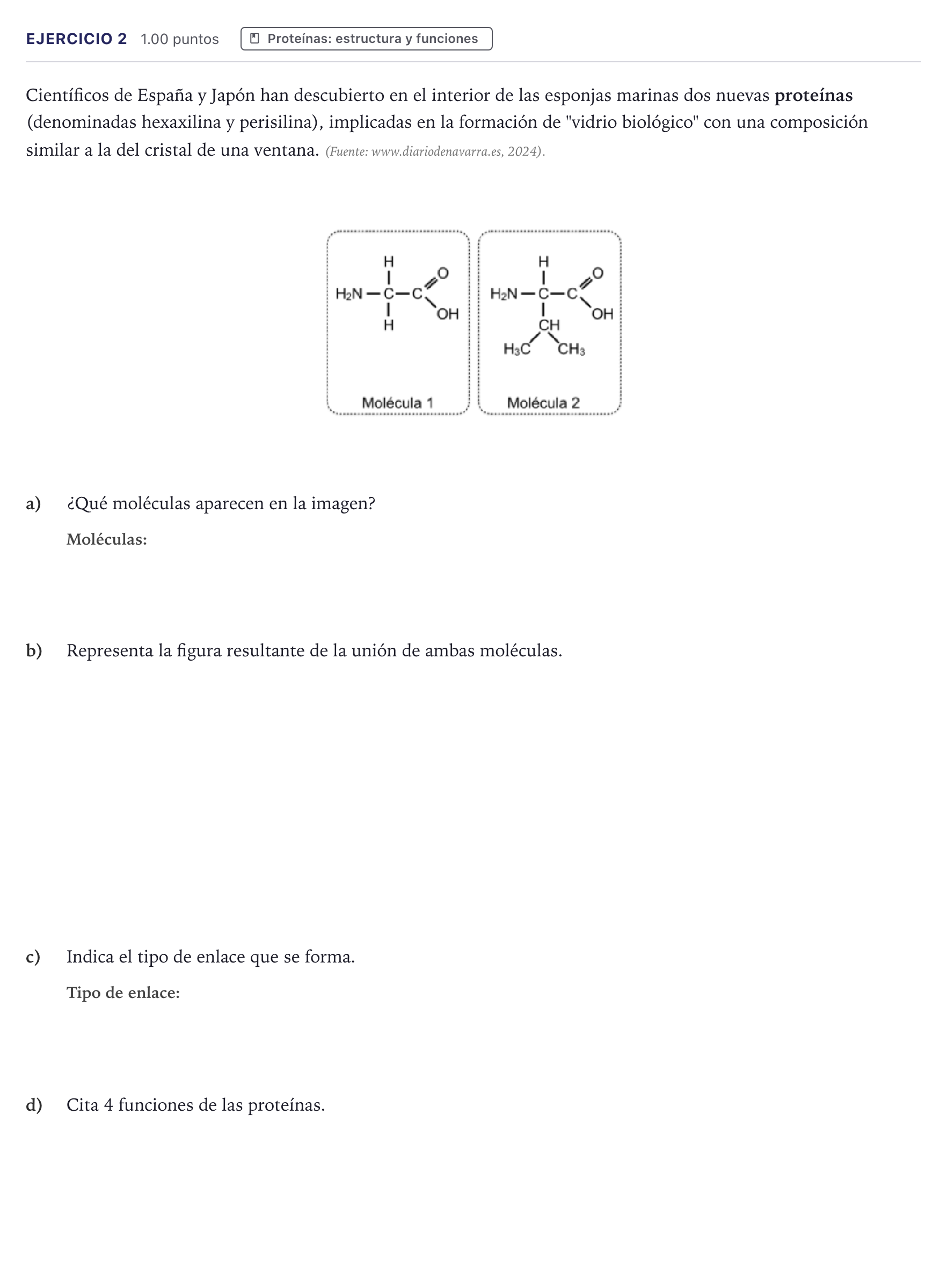 Enunciado: Problema 2 · Biología PAU Canarias Julio 2024