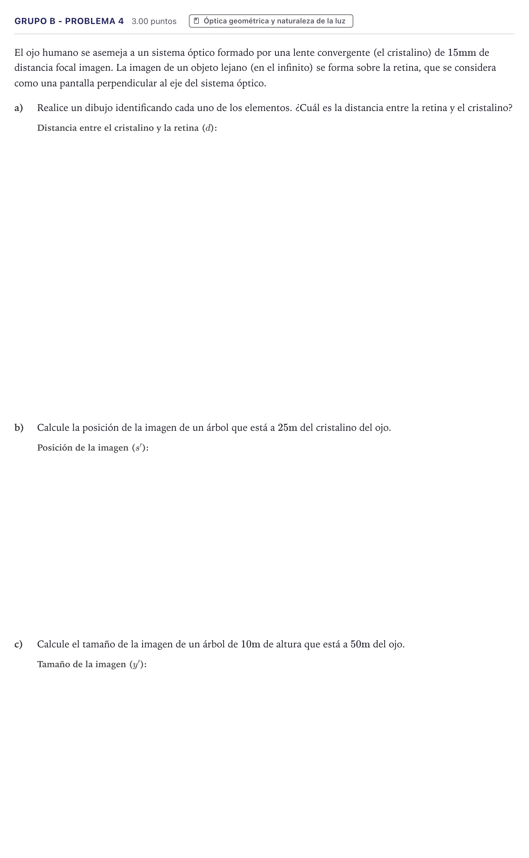 Enunciado: Ejercicio Grupo B - Problema 4 · Física PAU Canarias Julio 2024