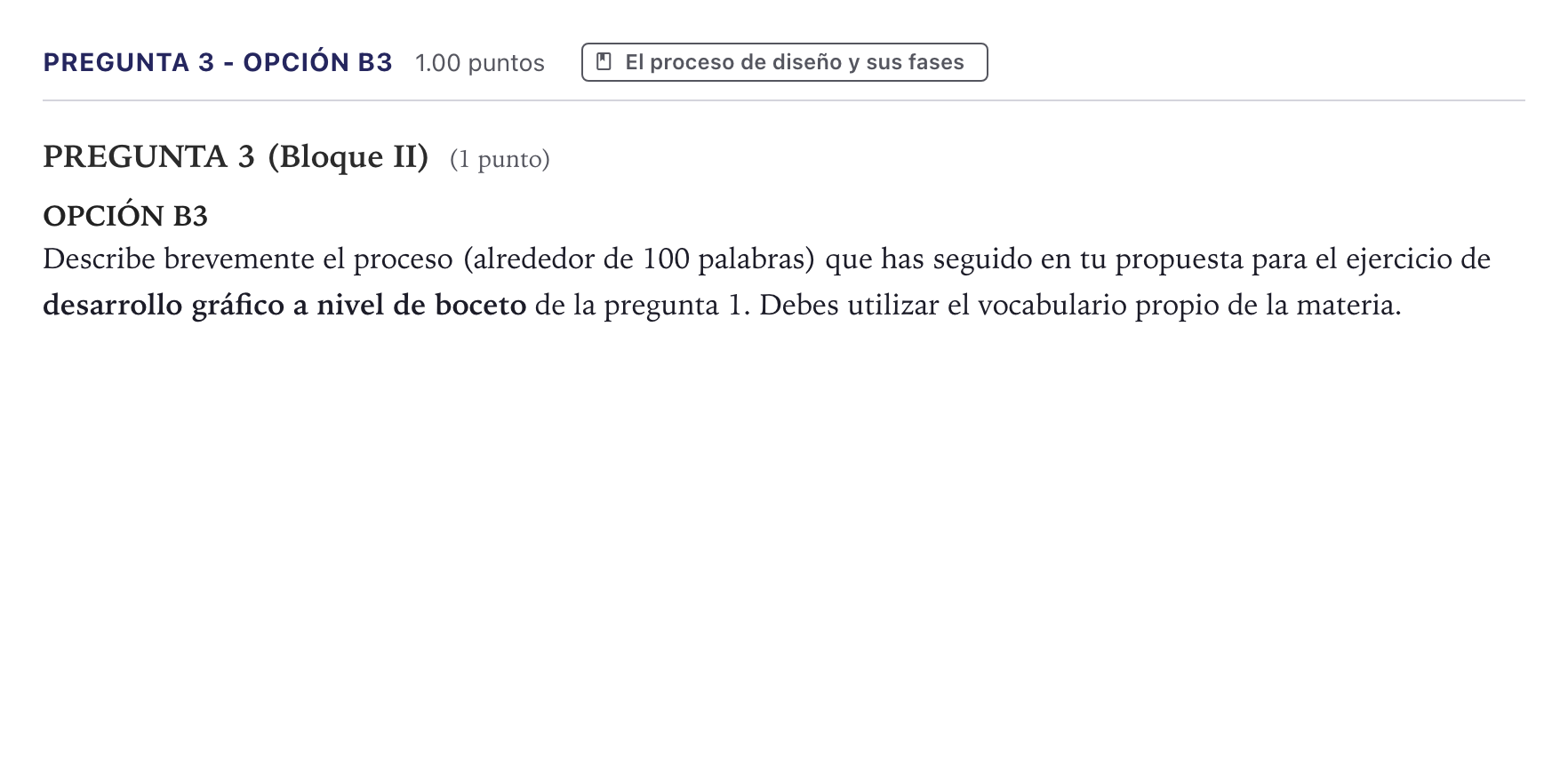Enunciado: Pregunta 3 - Opción B3 · Diseño PAU Canarias Junio 2025