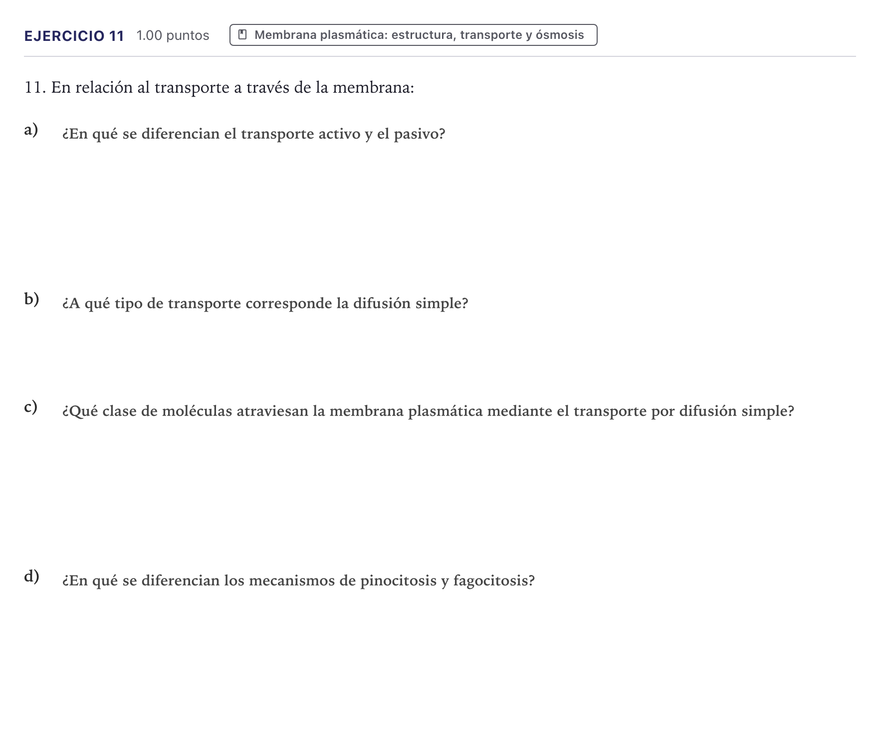 Enunciado: Problema 11 · Biología PAU Canarias Julio 2025