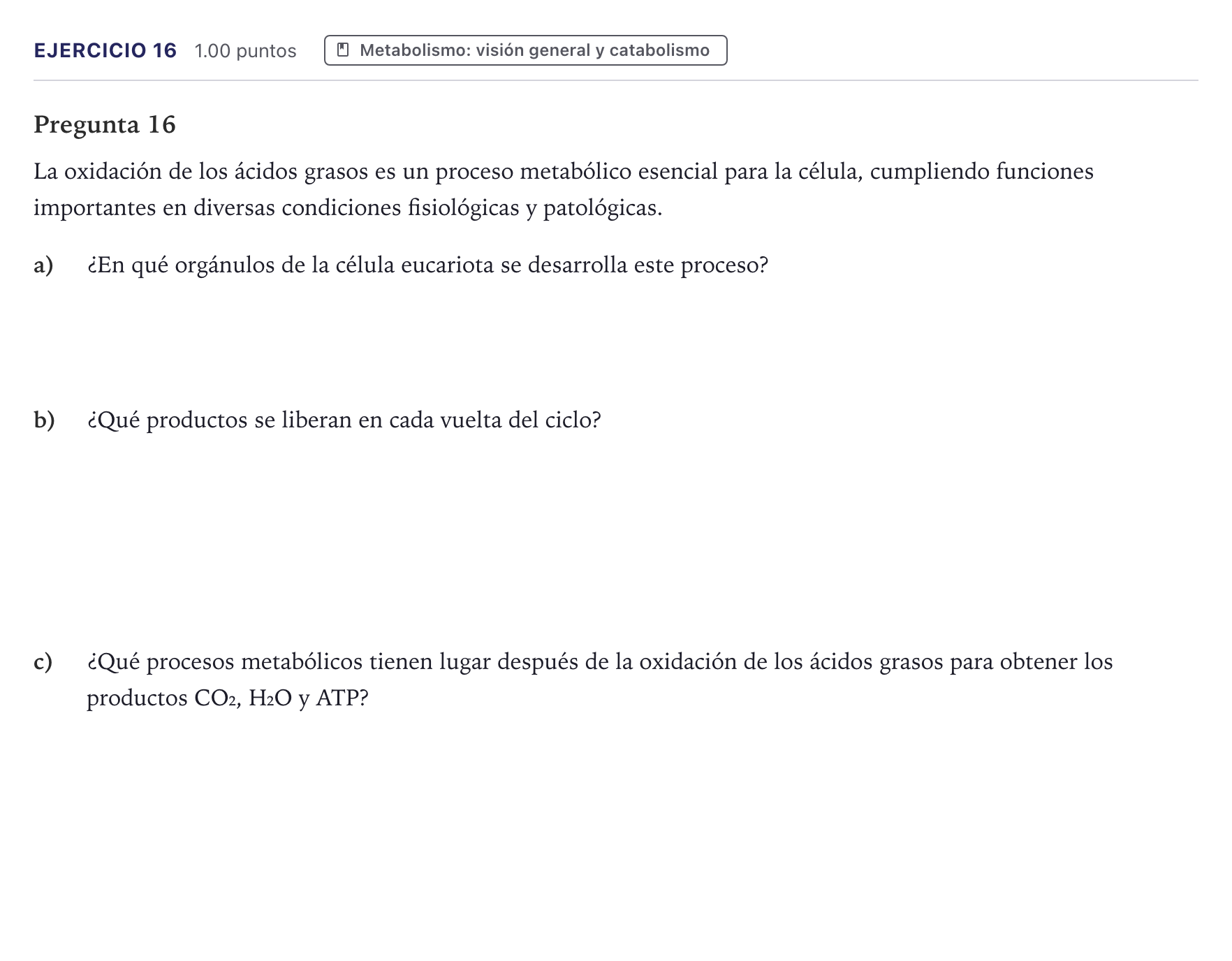 Enunciado: Problema 16 · Biología PAU Canarias Julio 2025
