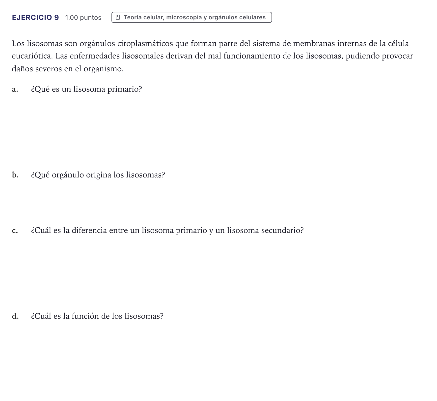 Enunciado: Problema 9 · Biología PAU Canarias Julio 2025