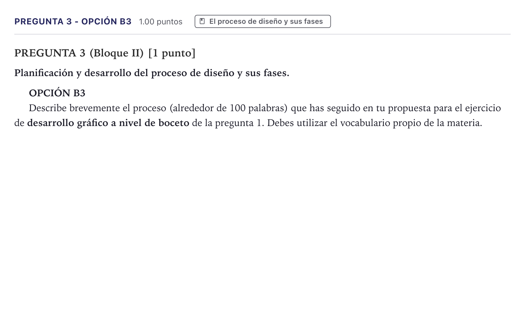 Enunciado: Pregunta 3 - Opción B3 · Diseño PAU Canarias Julio 2025