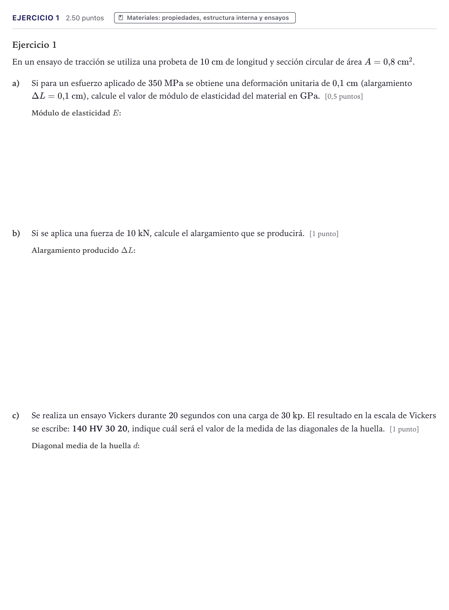 Enunciado: Ejercicio 1 · Tecnología e Ingeniería II PAU Canarias Julio 2025