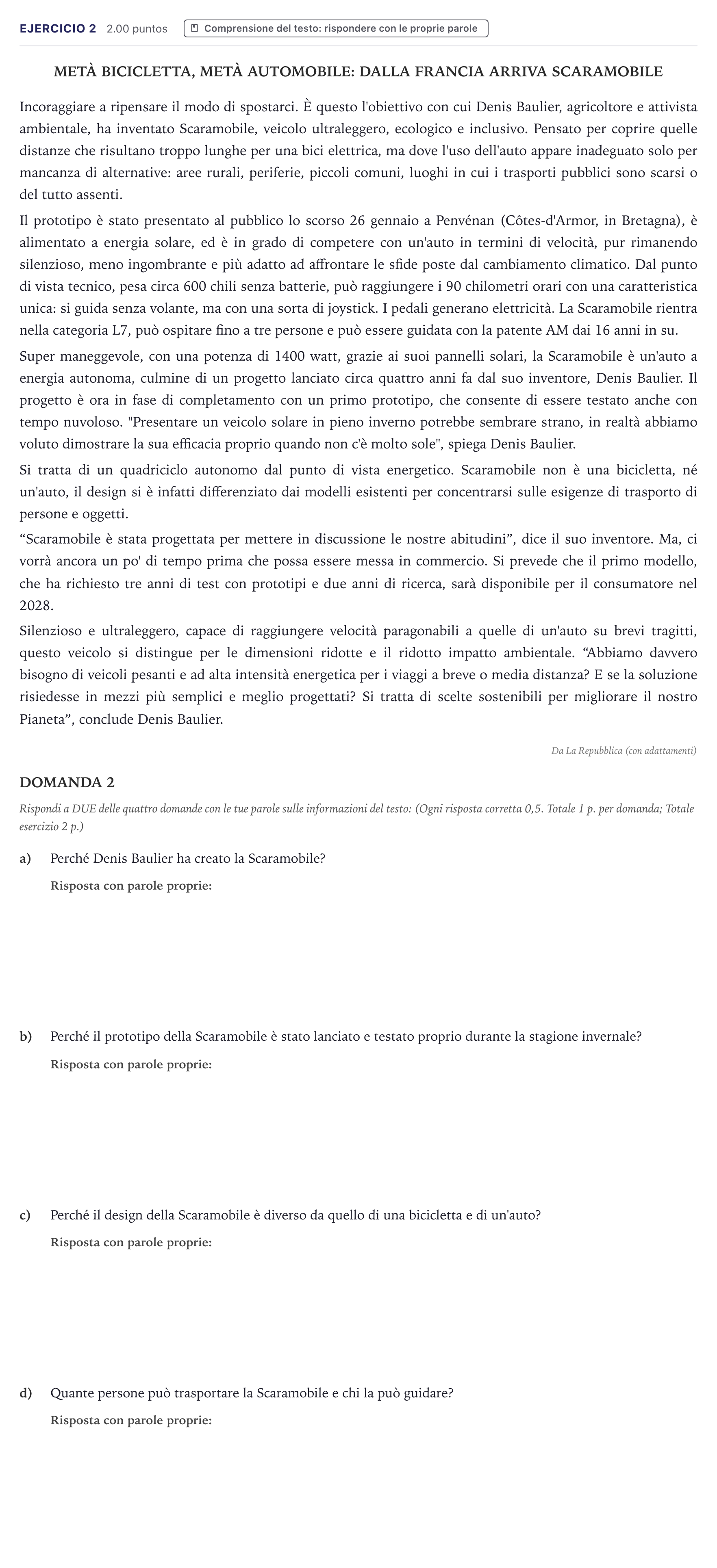 Enunciado: Problema 2 · Italiano PAU Canarias Junio (Ciencias) 2026