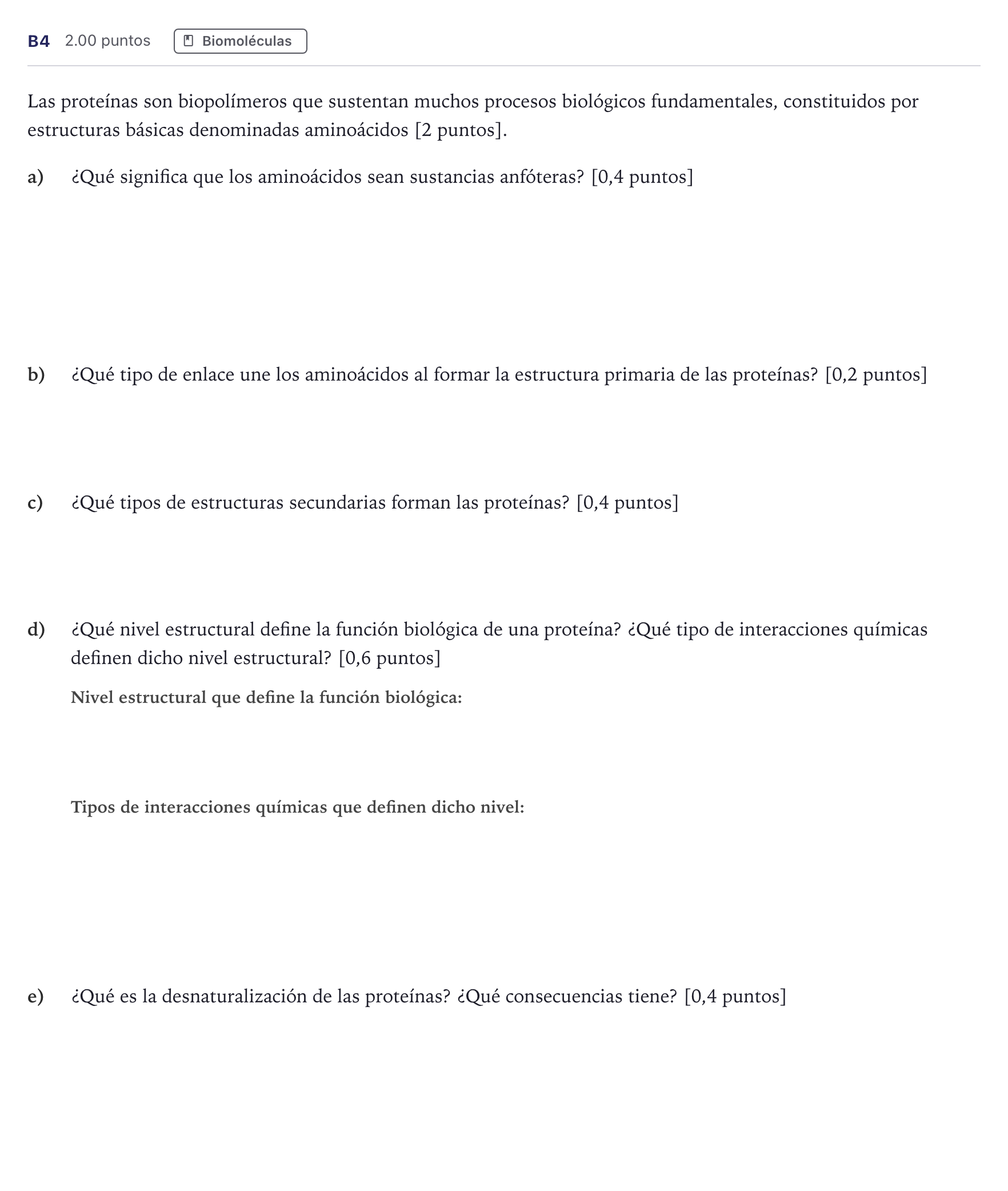 Enunciado: Ejercicio B4 · Ciencias Generales PAU Canarias Junio (Ciencias) 2026