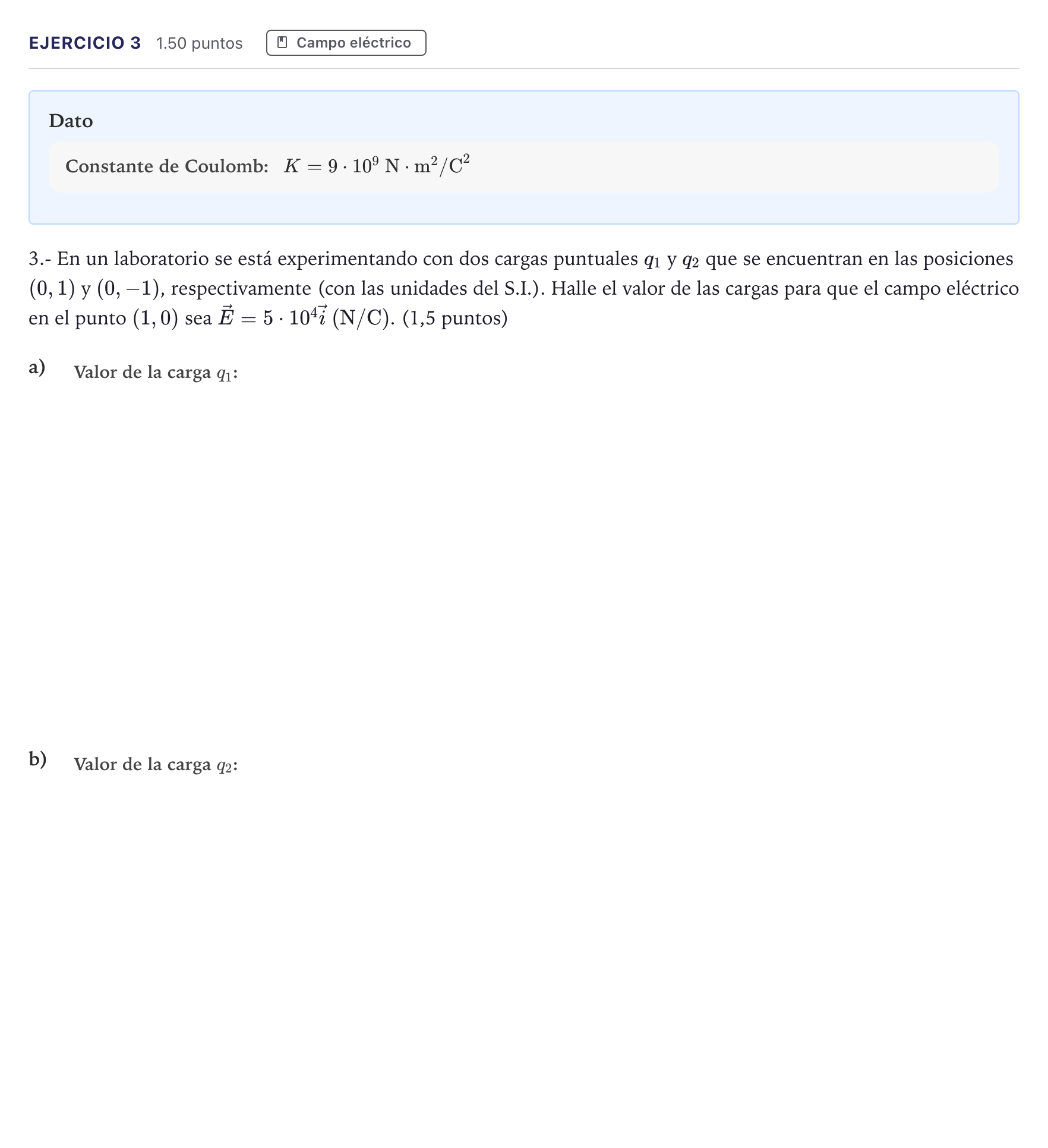 Enunciado: Problema 3 · Física PAU Canarias Junio 2026