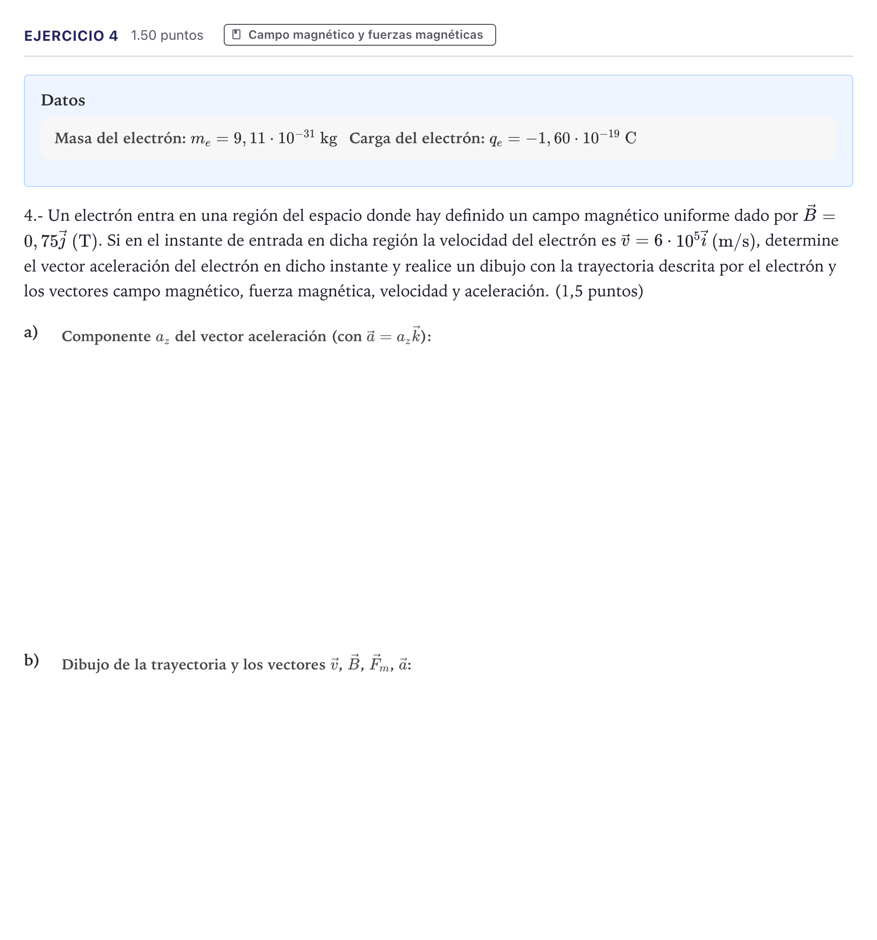 Enunciado: Problema 4 · Física PAU Canarias Junio 2026