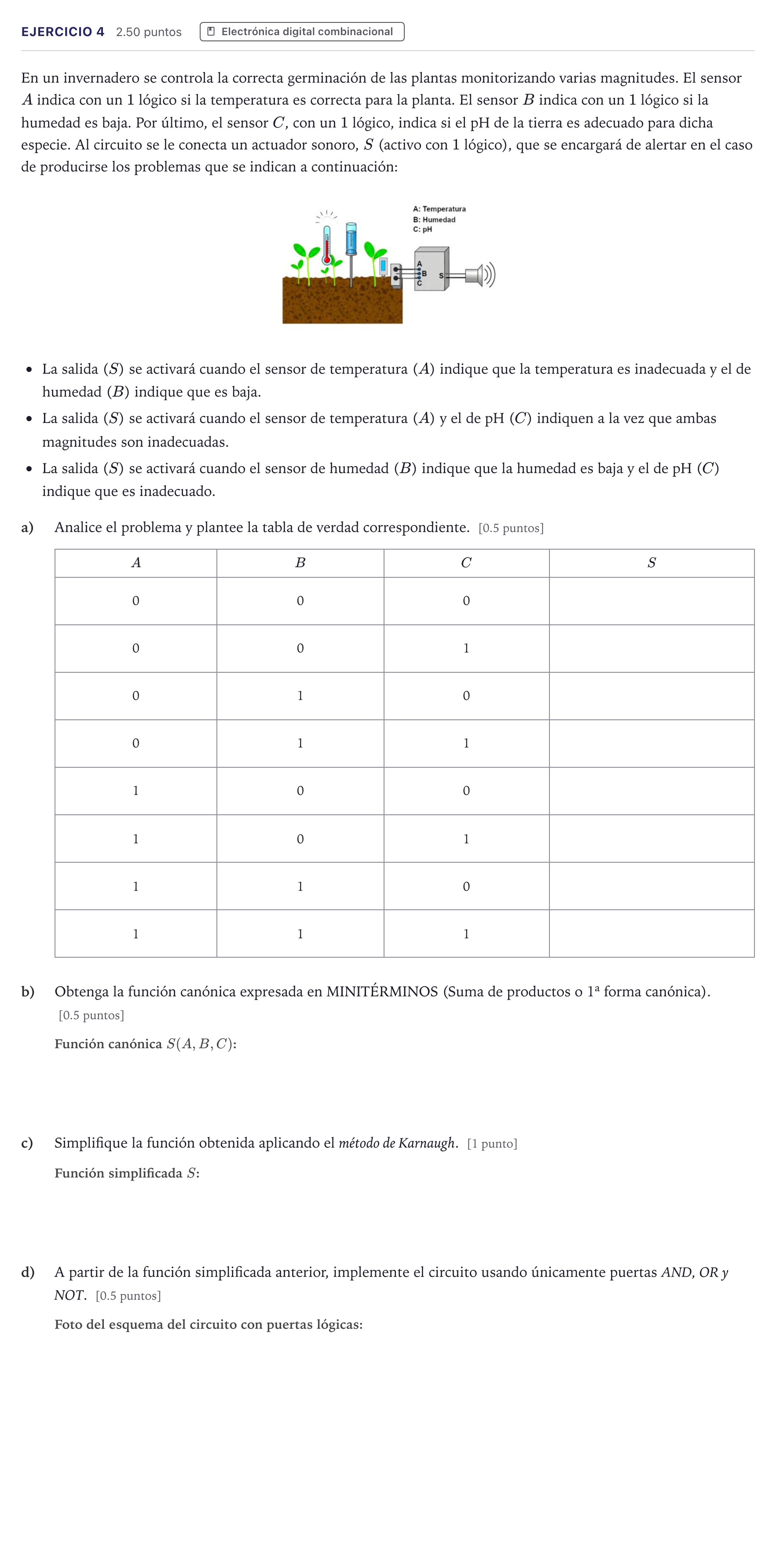 Enunciado: Ejercicio 4 · Tecnología e Ingeniería II PAU Canarias Junio 2026