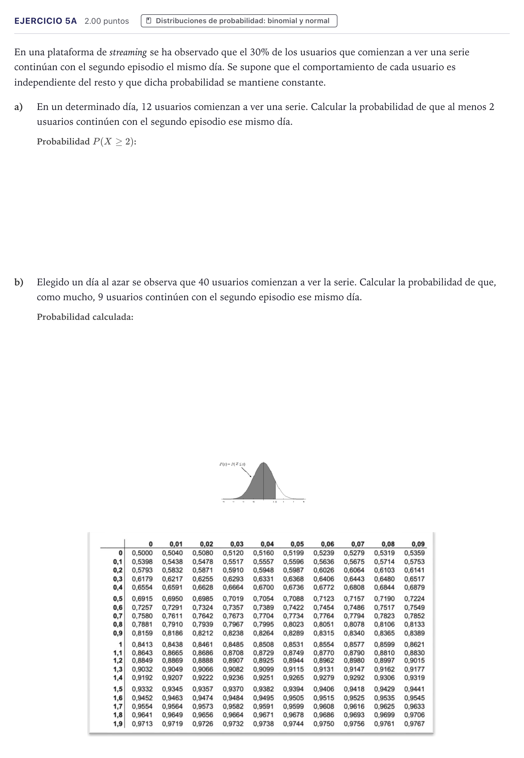 Enunciado: Ejercicio 5A · Matemáticas II PAU Canarias Julio (Reserva) 2026