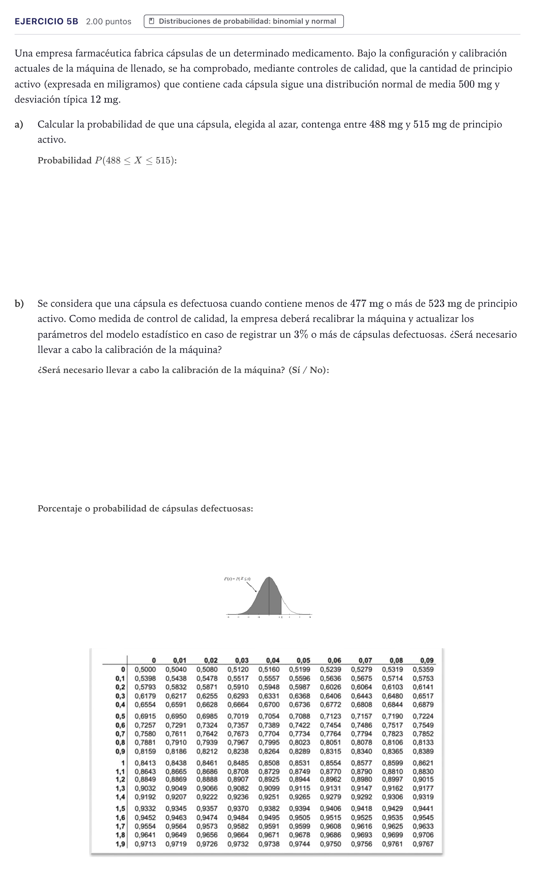 Enunciado: Ejercicio 5B · Matemáticas II PAU Canarias Julio (Reserva) 2026