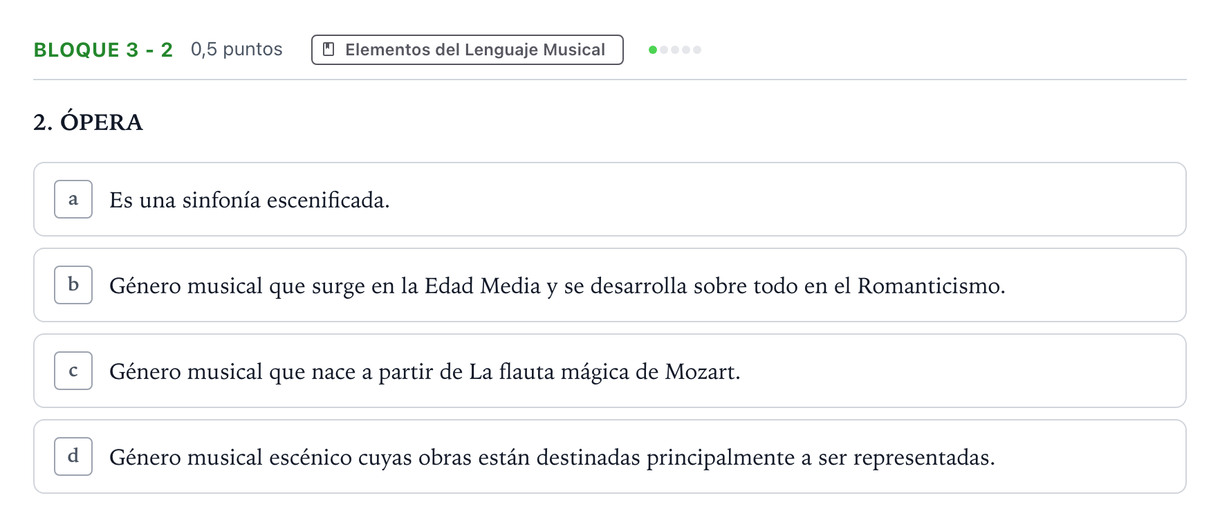 Enunciado: Bloque 3 - 2 · Análisis Musical II PAU Andalucía Ordinaria Titular 2026