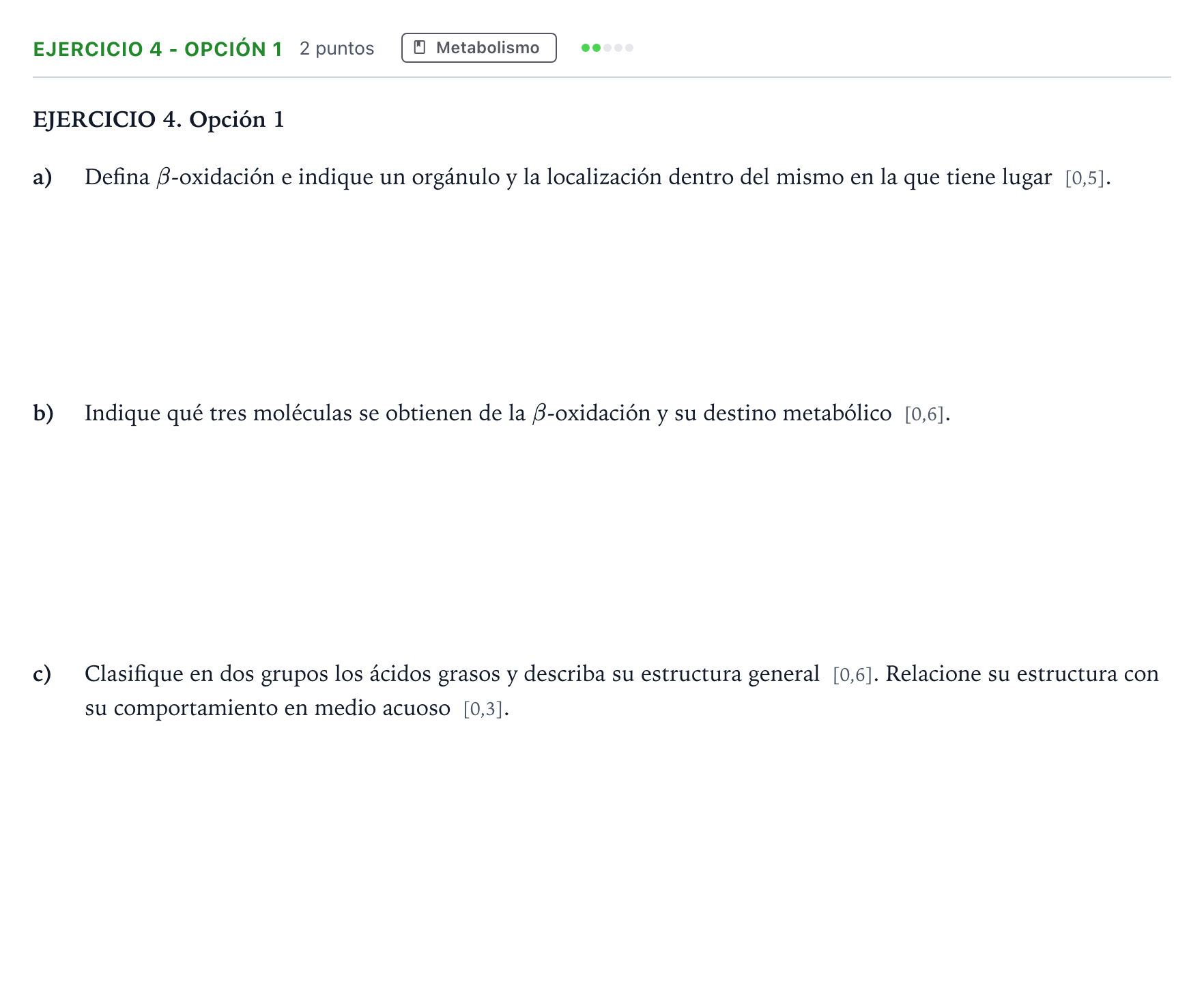 Enunciado: Ejercicio 4 - Opción 1 · Biología PAU Andalucía Ordinaria Suplente 2 2026