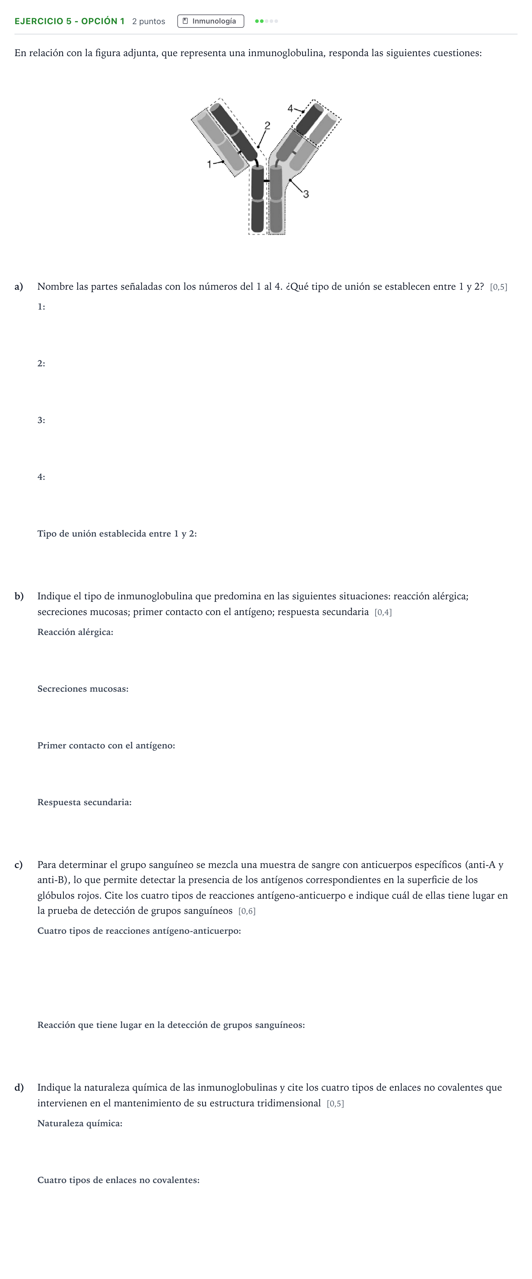 Enunciado: Ejercicio 5 - Opción 1 · Biología PAU Andalucía Ordinaria Titular 2026