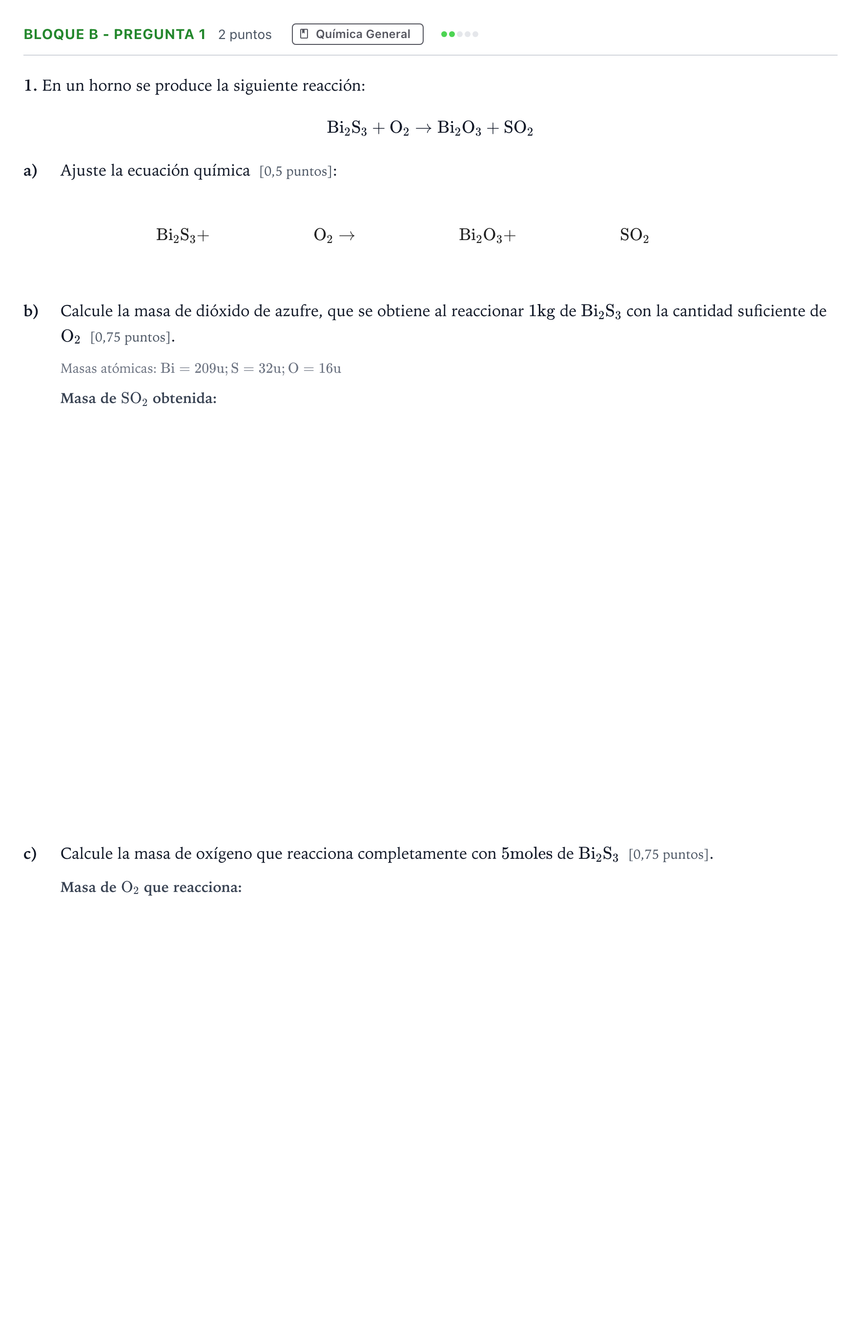 Enunciado: Bloque B - Pregunta 1 · Ciencias Generales PAU Andalucía Ordinaria Suplente 1 2026