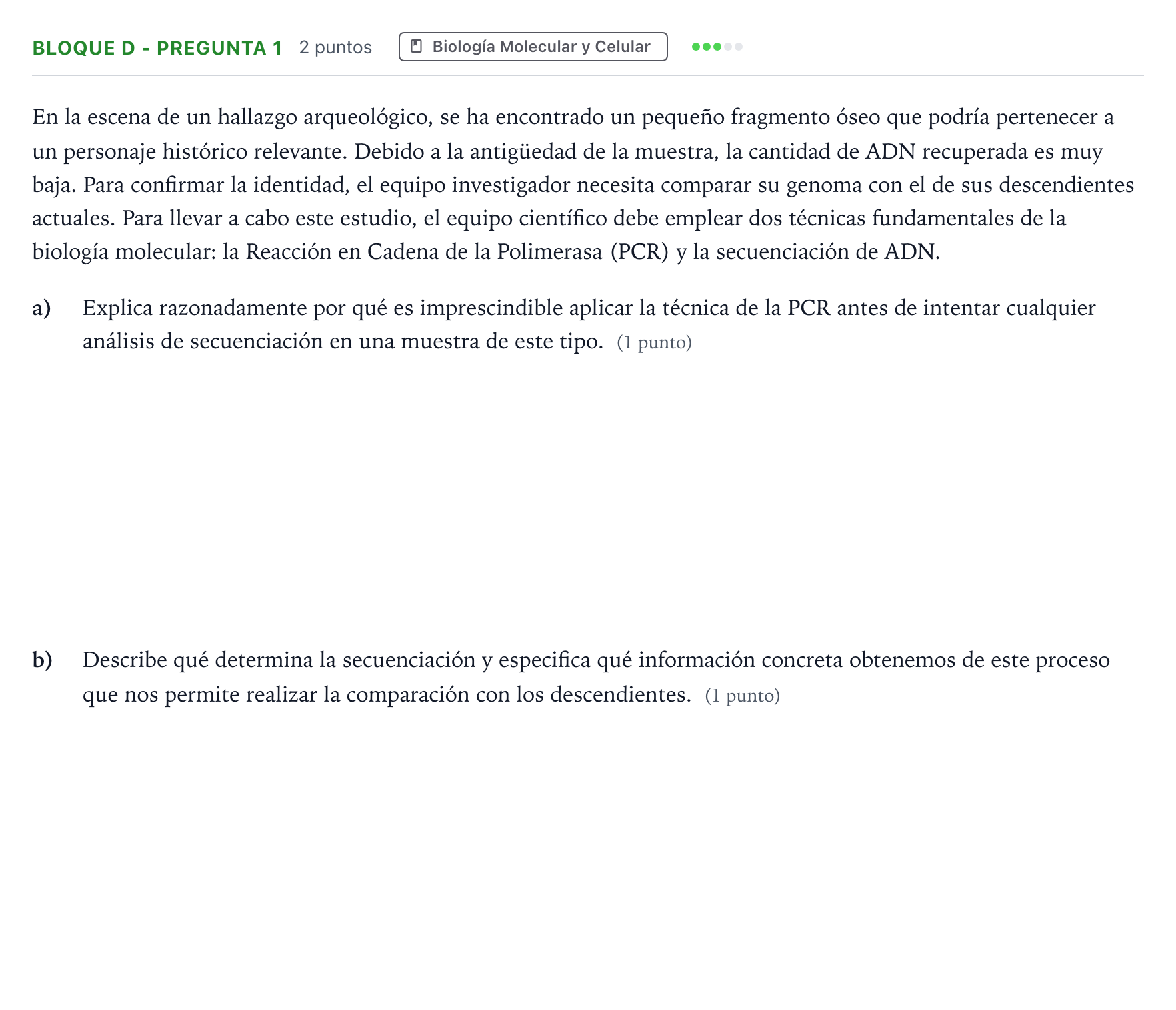 Enunciado: Bloque D - Pregunta 1 · Ciencias Generales PAU Andalucía Ordinaria Suplente 1 2026