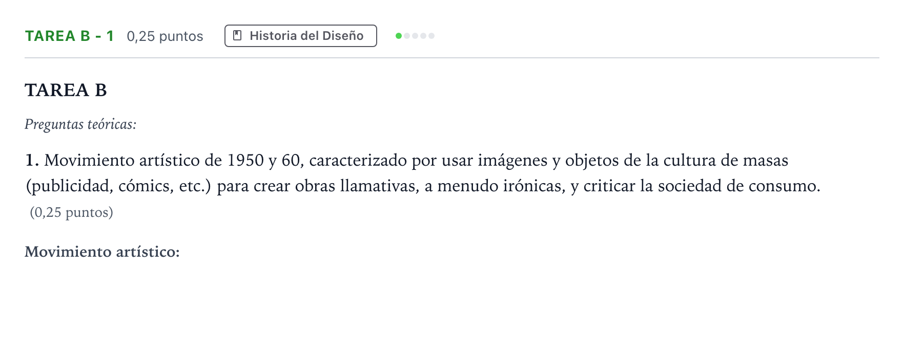 Enunciado: Tarea B - 1 · Diseño PAU Andalucía Ordinaria Suplente 1 2026