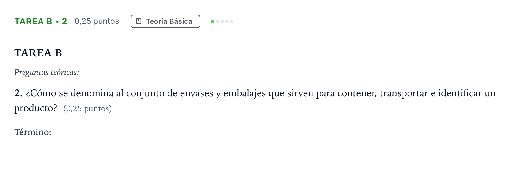 Enunciado: Tarea B - 2 · Diseño PAU Andalucía Ordinaria Suplente 1 2026