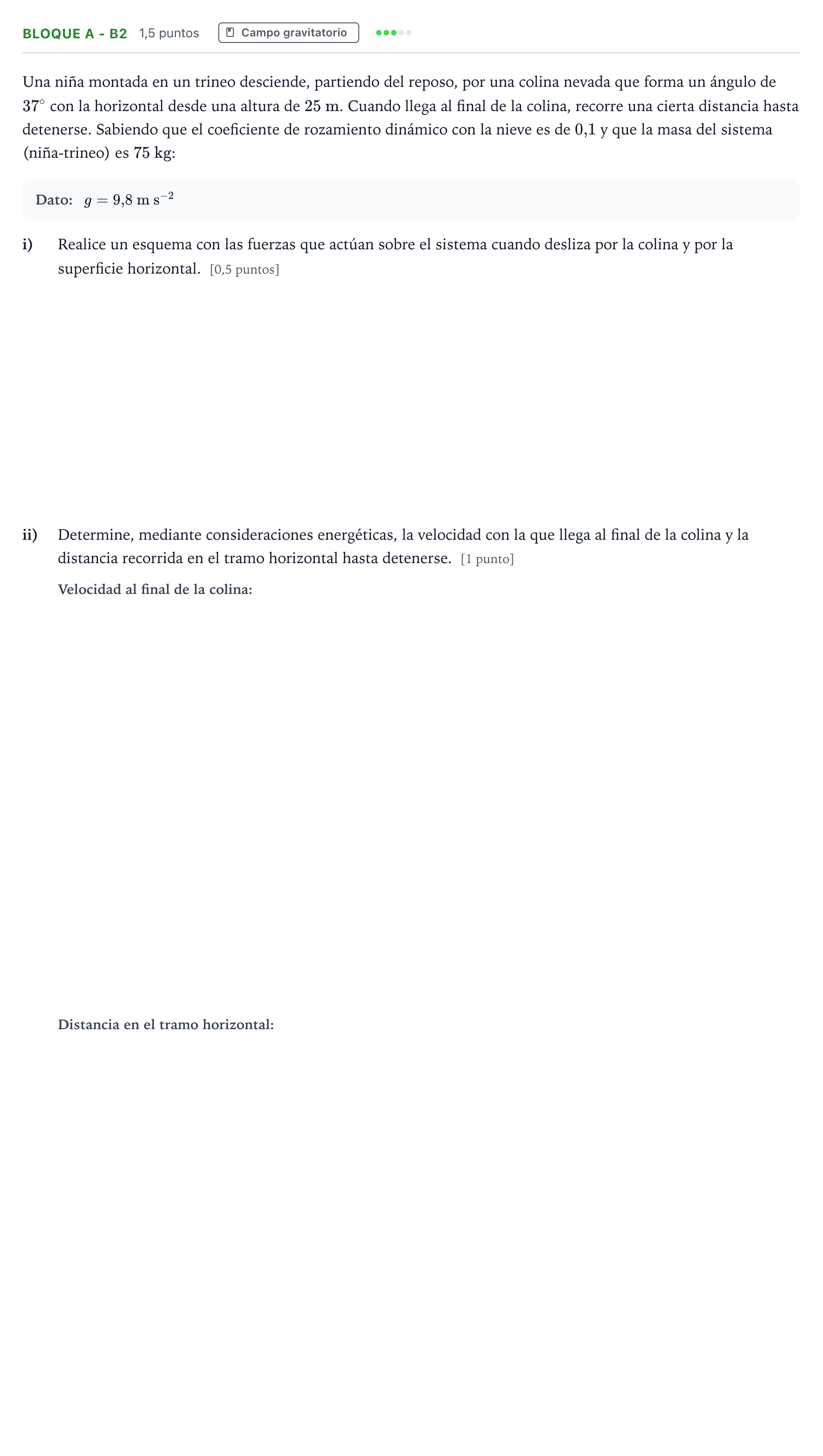 Enunciado: Bloque A - b2 · Física PAU Andalucía Ordinaria Suplente 2 2026