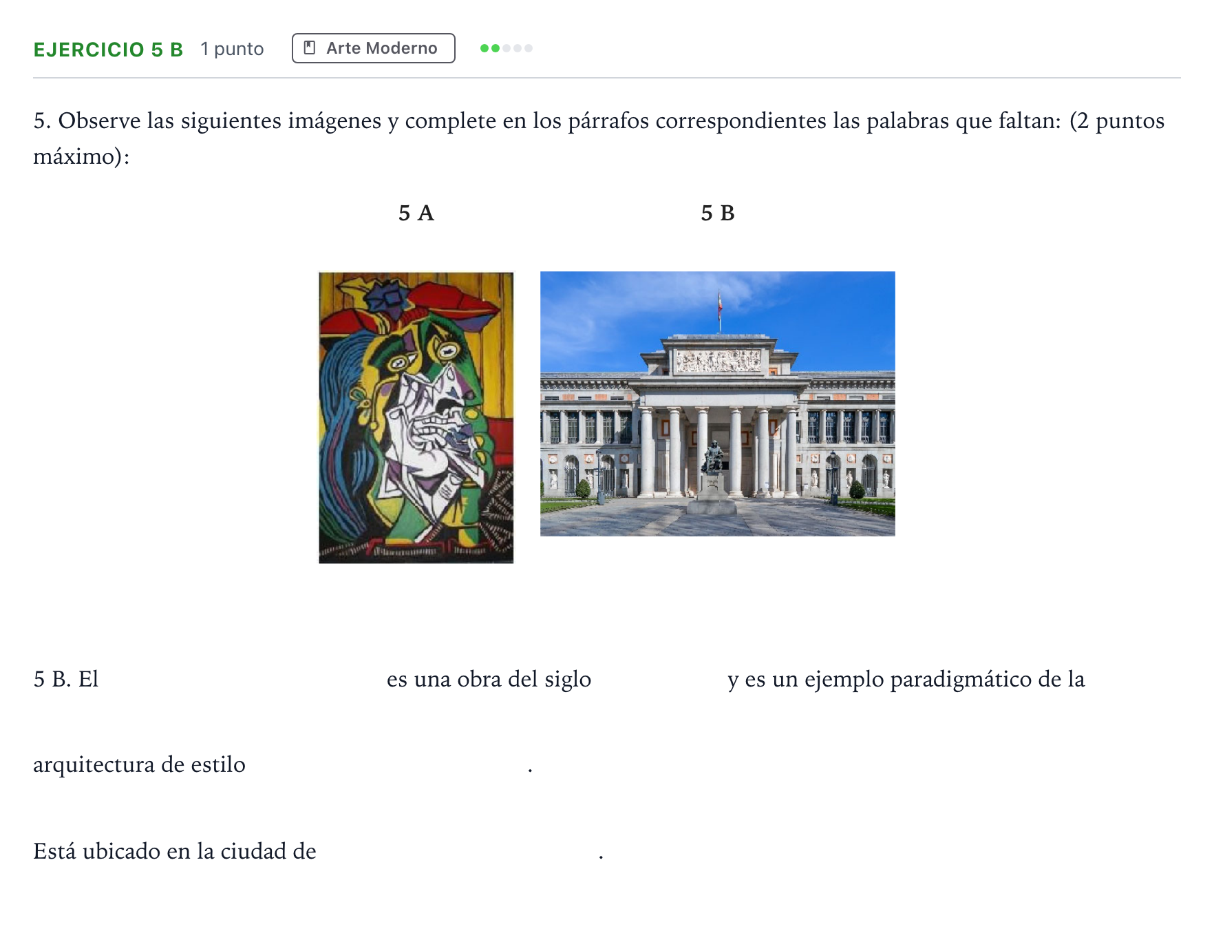 Enunciado: Ejercicio 5 B · Fundamentos Artísticos PAU Andalucía Ordinaria Suplente 1 2026