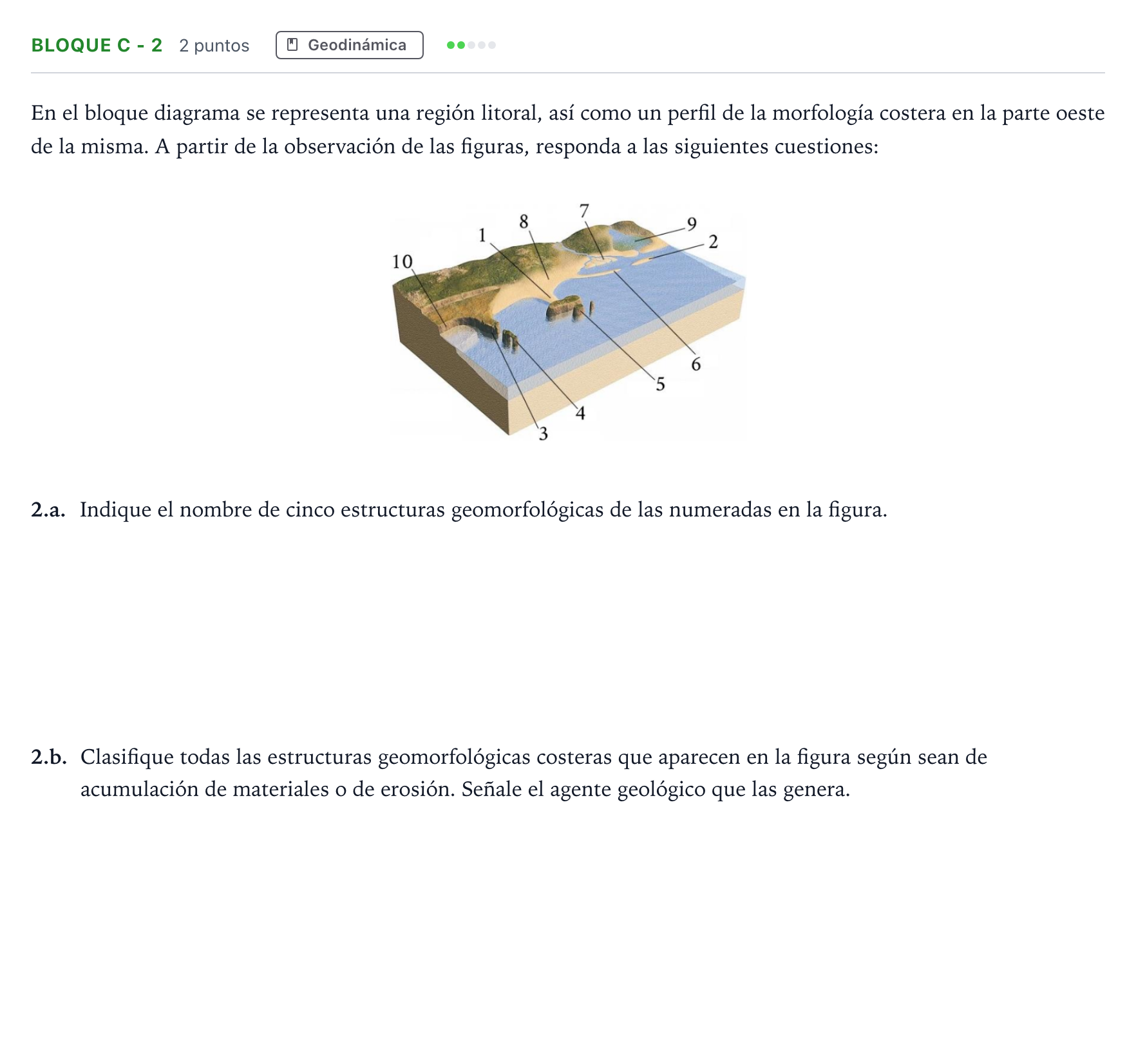 Enunciado: Bloque C - 2 · Geología PAU Andalucía Ordinaria Suplente 1 2026