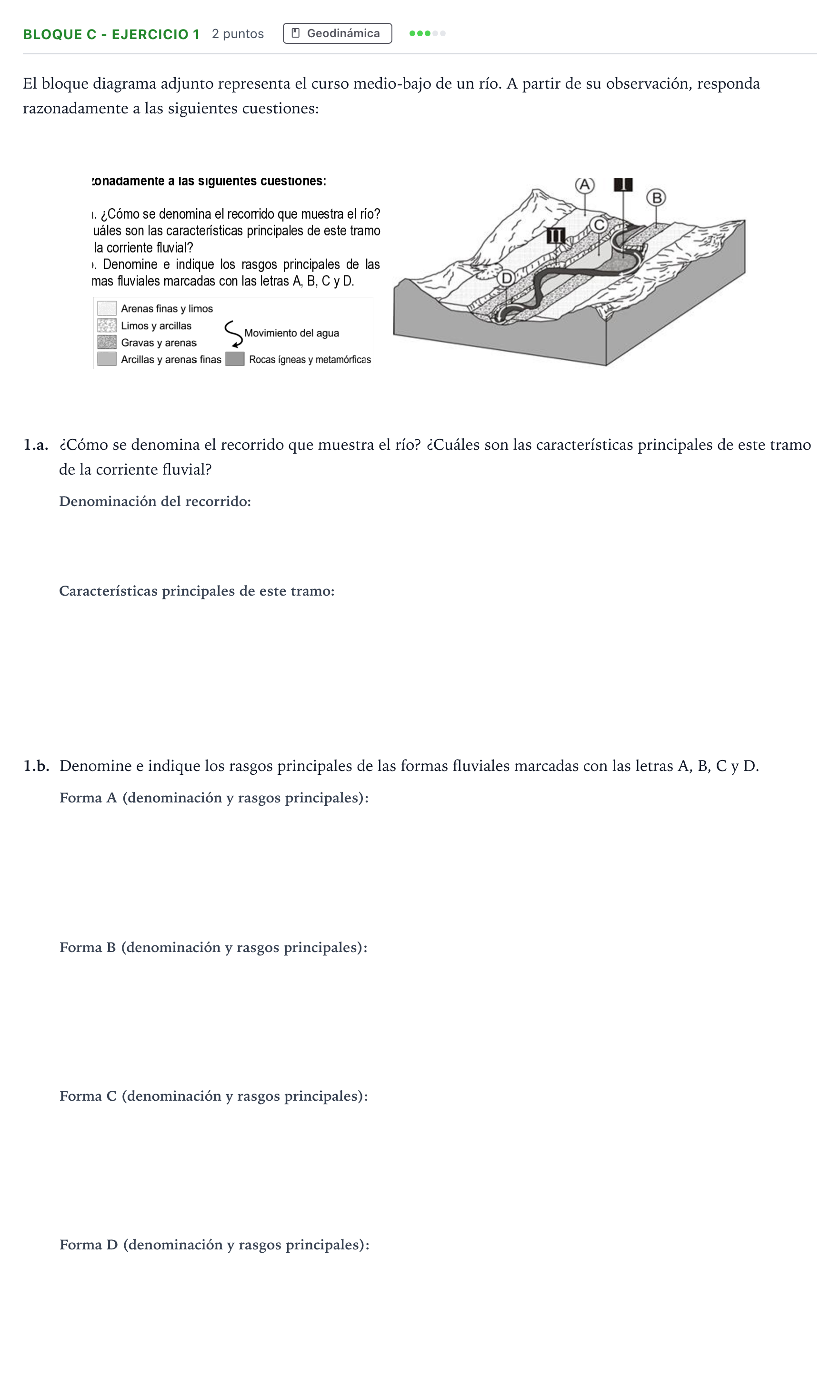Enunciado: Bloque C - Ejercicio 1 · Geología PAU Andalucía Ordinaria Titular 2026