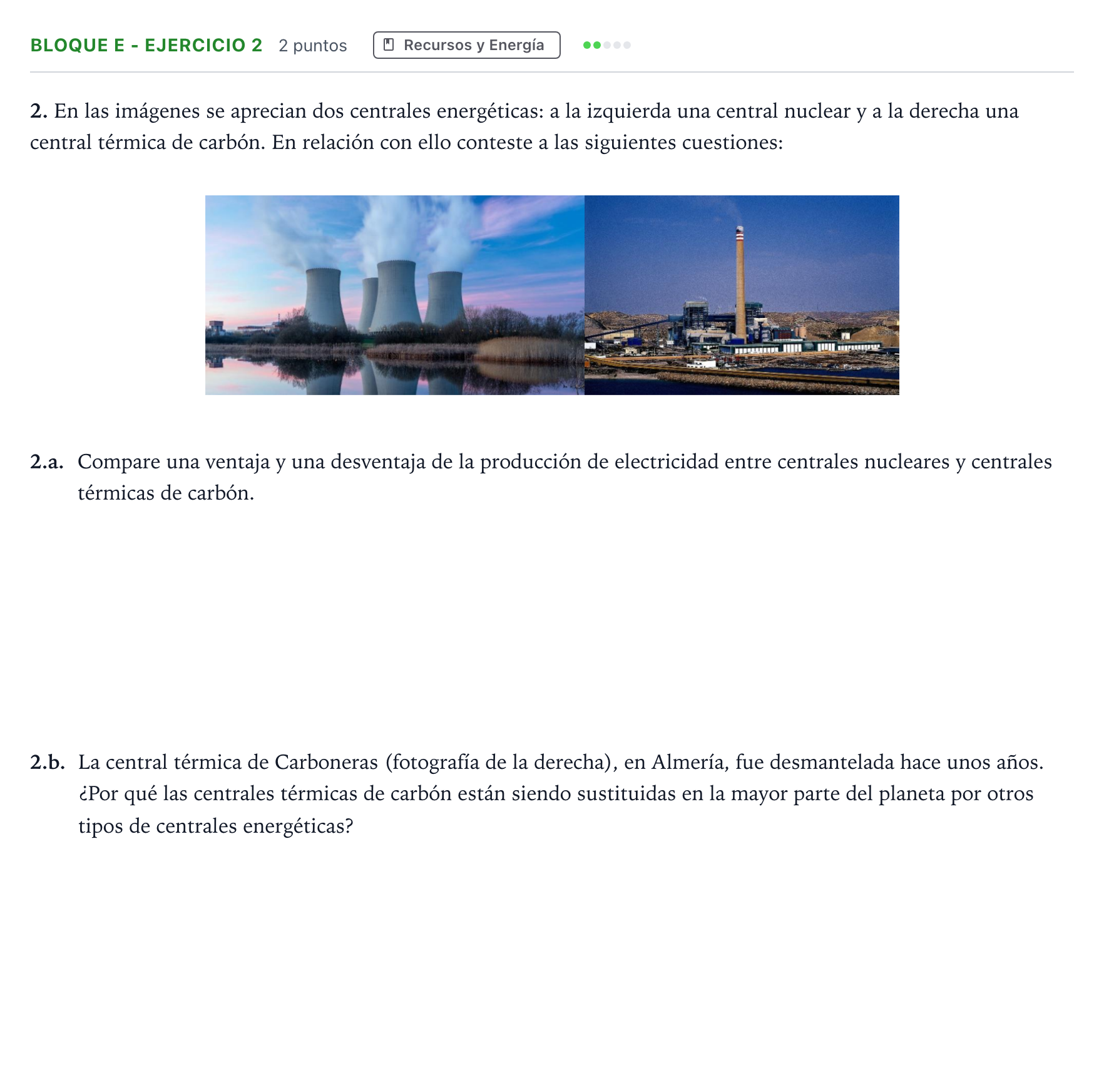 Enunciado: Bloque E - Ejercicio 2 · Geología PAU Andalucía Ordinaria Titular 2026