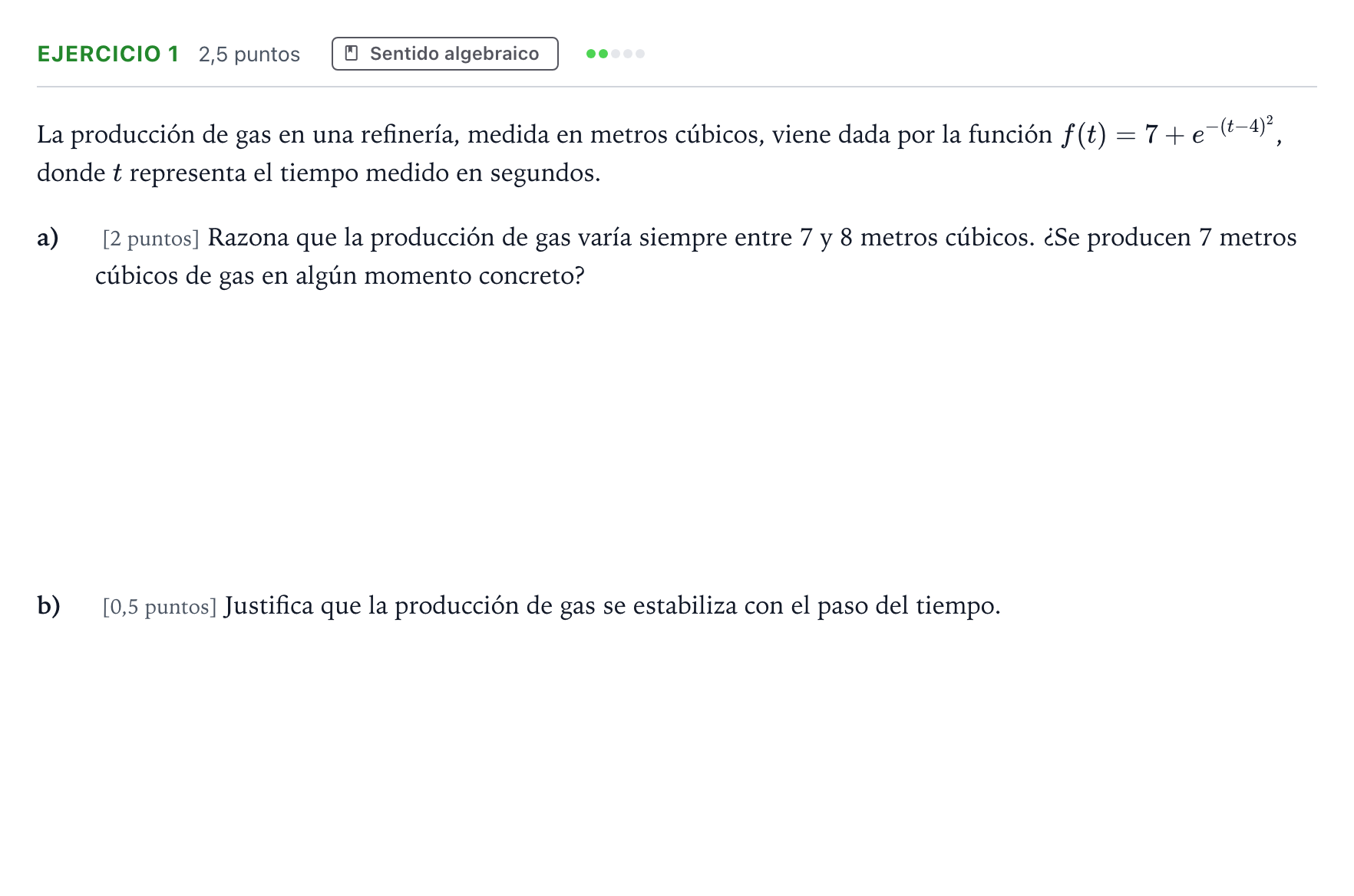 Enunciado: EJERCICIO 1 · Matemáticas II PAU Andalucía Ordinaria Suplente 1 2026