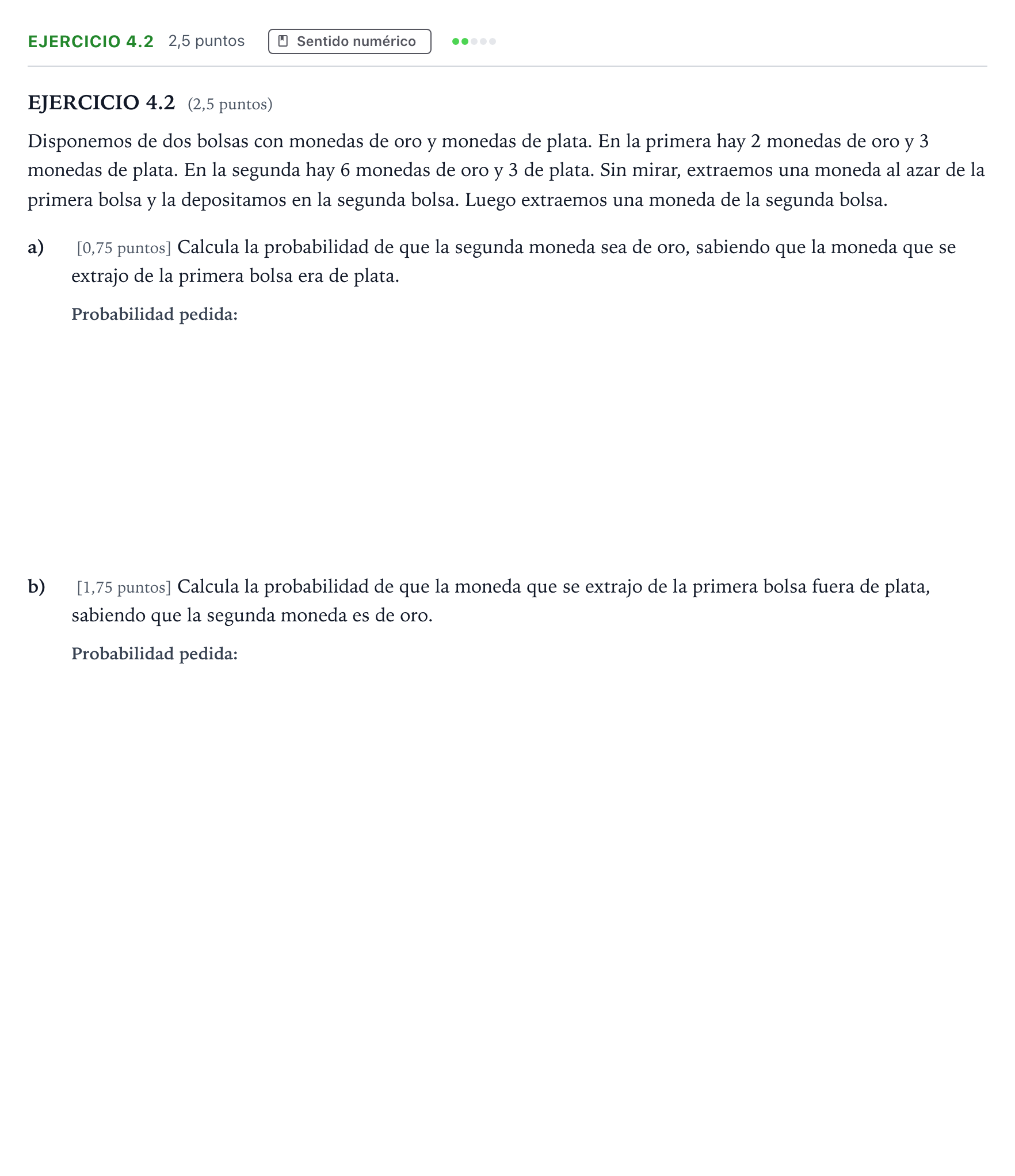 Enunciado: Ejercicio 4.2 · Matemáticas II PAU Andalucía Ordinaria Titular 2026