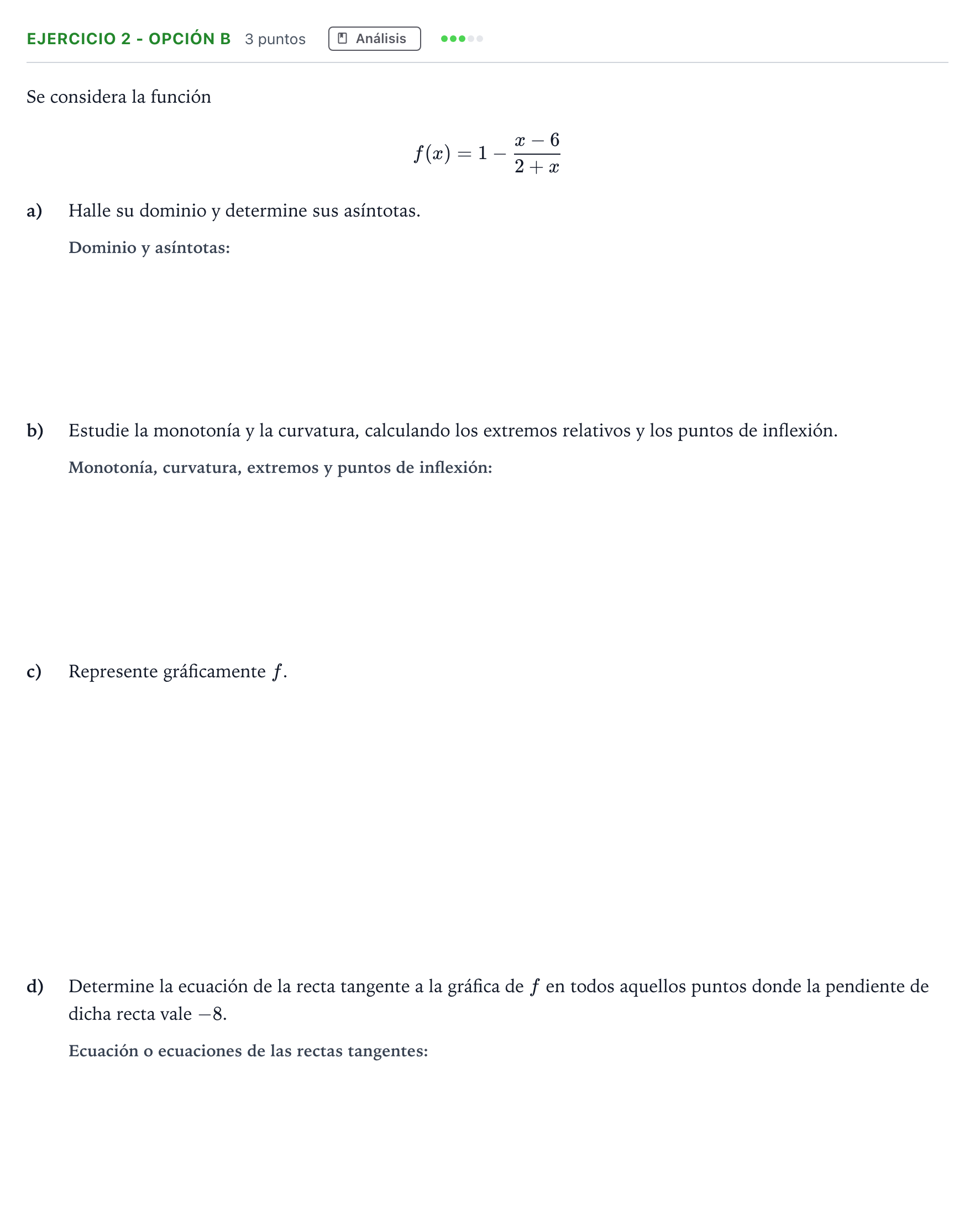 Enunciado: Ejercicio 2 - Opción B · Matemáticas aplicadas a las Ciencias Sociales II PAU Andalucía Ordinaria Suplente 1 2026