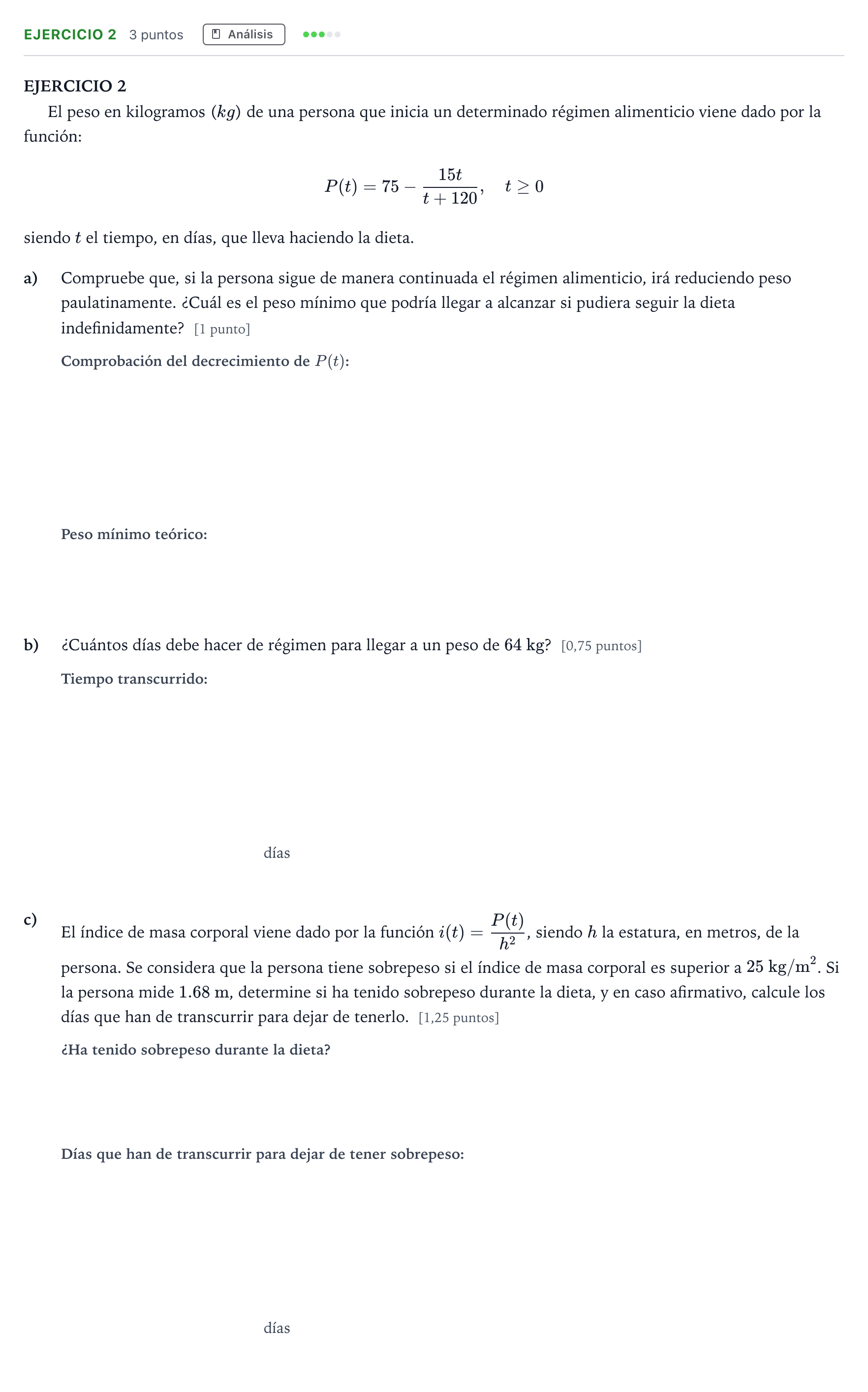 Enunciado: Ejercicio 2 · Matemáticas aplicadas a las Ciencias Sociales II PAU Andalucía Ordinaria Suplente 2 2026