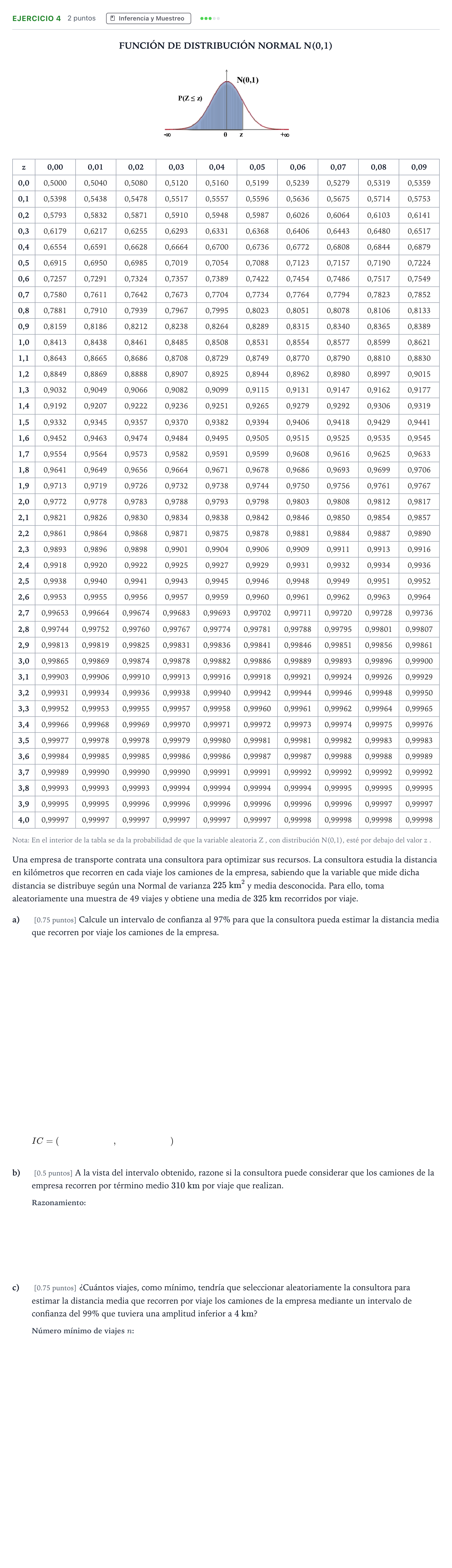 Enunciado: Ejercicio 4 · Matemáticas aplicadas a las Ciencias Sociales II PAU Andalucía Ordinaria Titular 2026