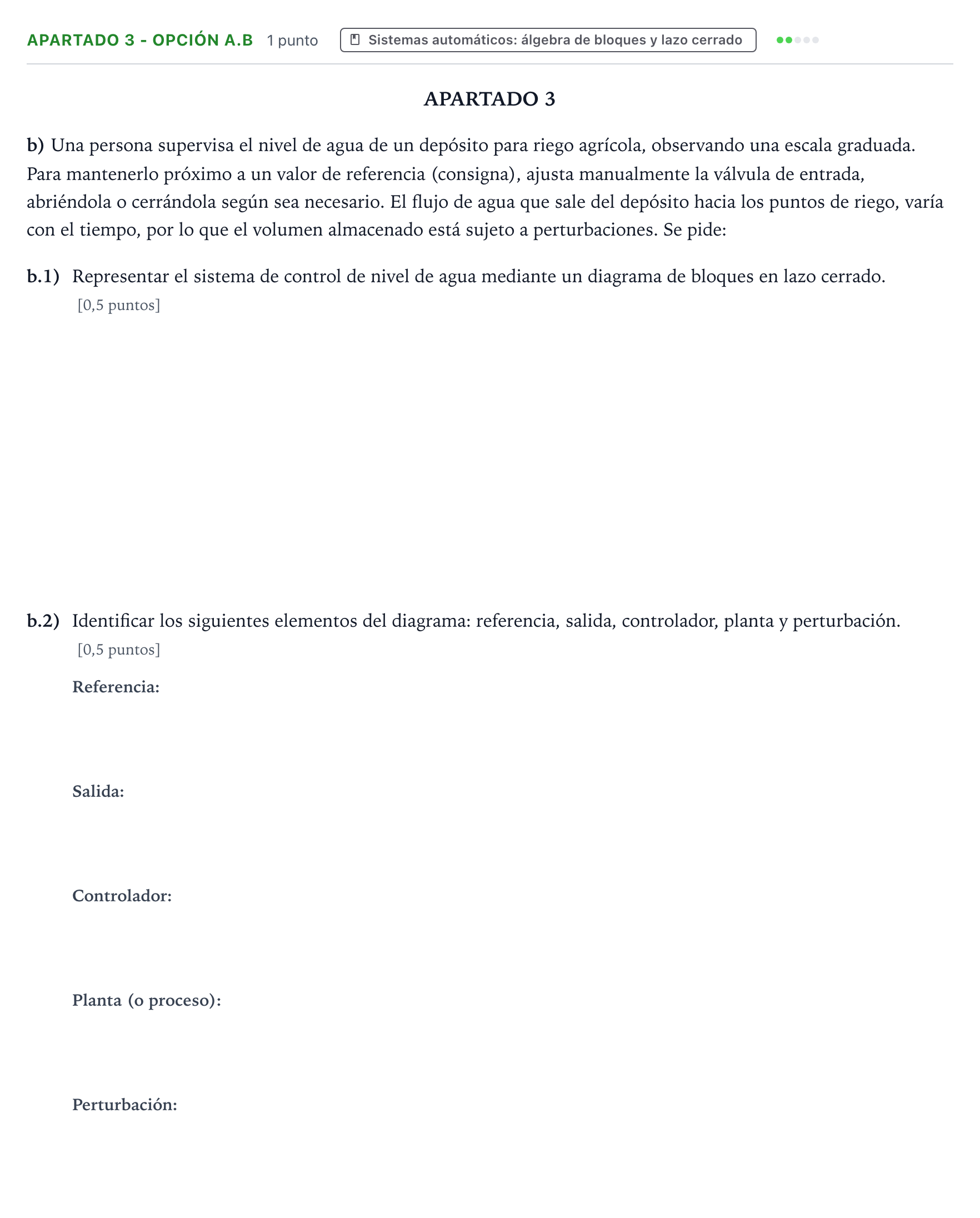 Enunciado: Apartado 3 - Opción A.b · Tecnología e Ingeniería II PAU Andalucía Ordinaria Titular 2026