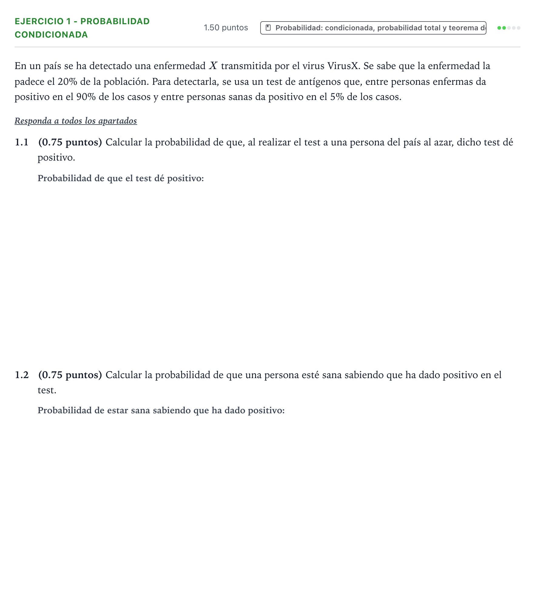 Enunciado: Ejercicio 1 - Probabilidad condicionada · Matemáticas II PAU Valencia Ordinaria 2026