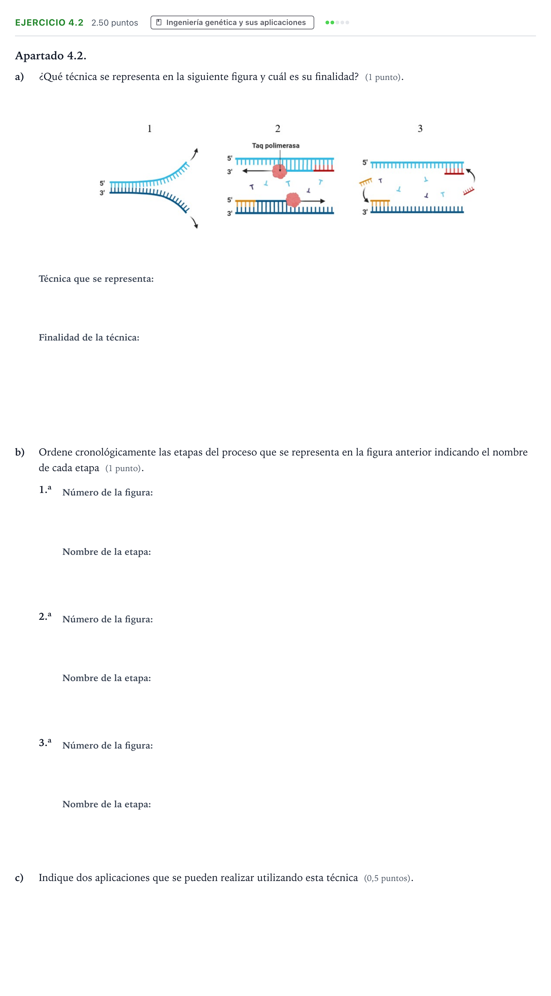 Enunciado: Ejercicio 4.2 · Biología PAU Valencia Ordinaria 2026