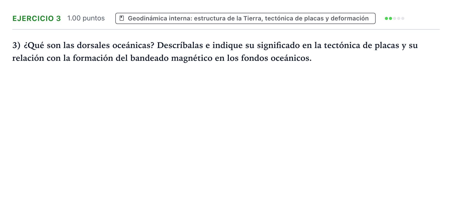 Enunciado: Problema 3 · Geología y Ciencias Ambientales PAU Valencia Ordinaria 2026