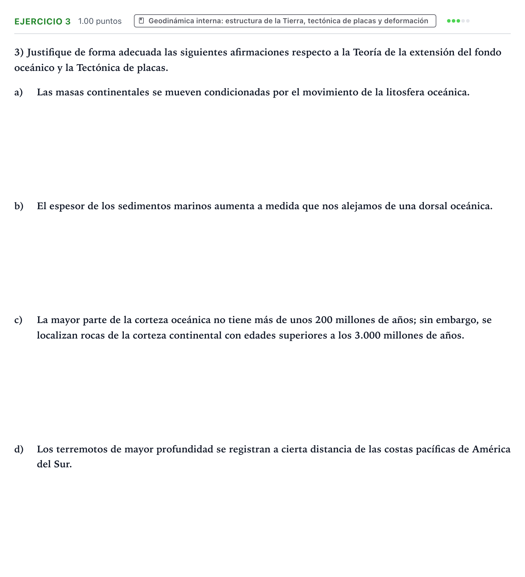 Enunciado: Problema 3 · Geología y Ciencias Ambientales PAU Valencia Extraordinaria 2026