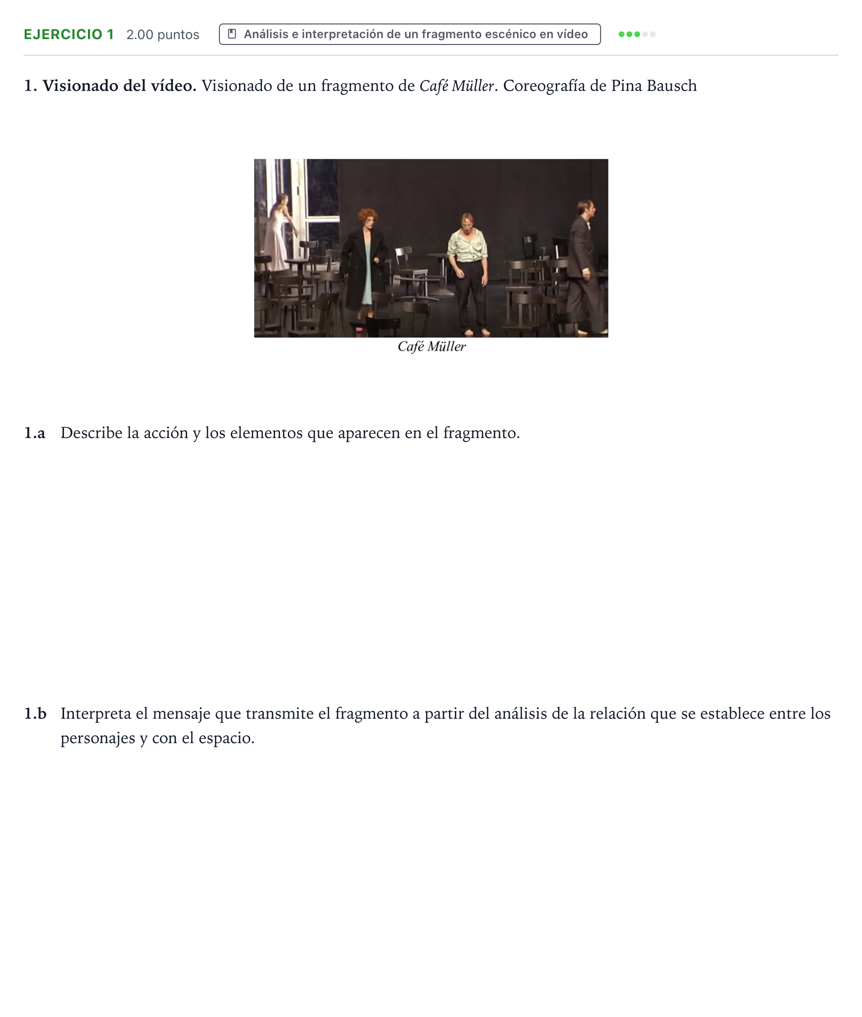 Enunciado: Problema 1 · Artes Escénicas PAU Valencia Ordinaria 2026