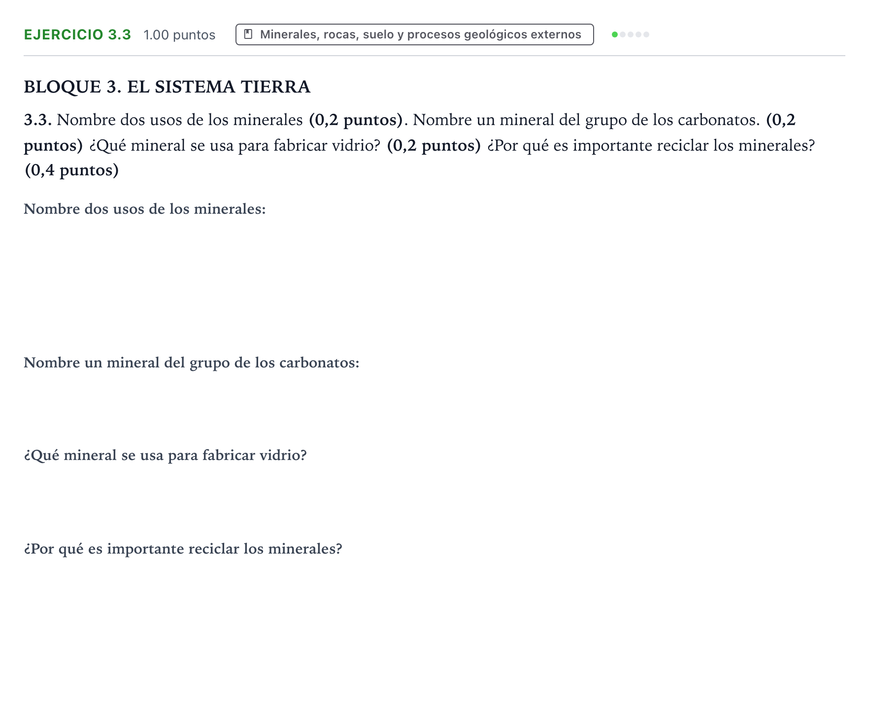 Enunciado: Ejercicio 3.3 · Ciencias Generales PAU Valencia Ordinaria 2026