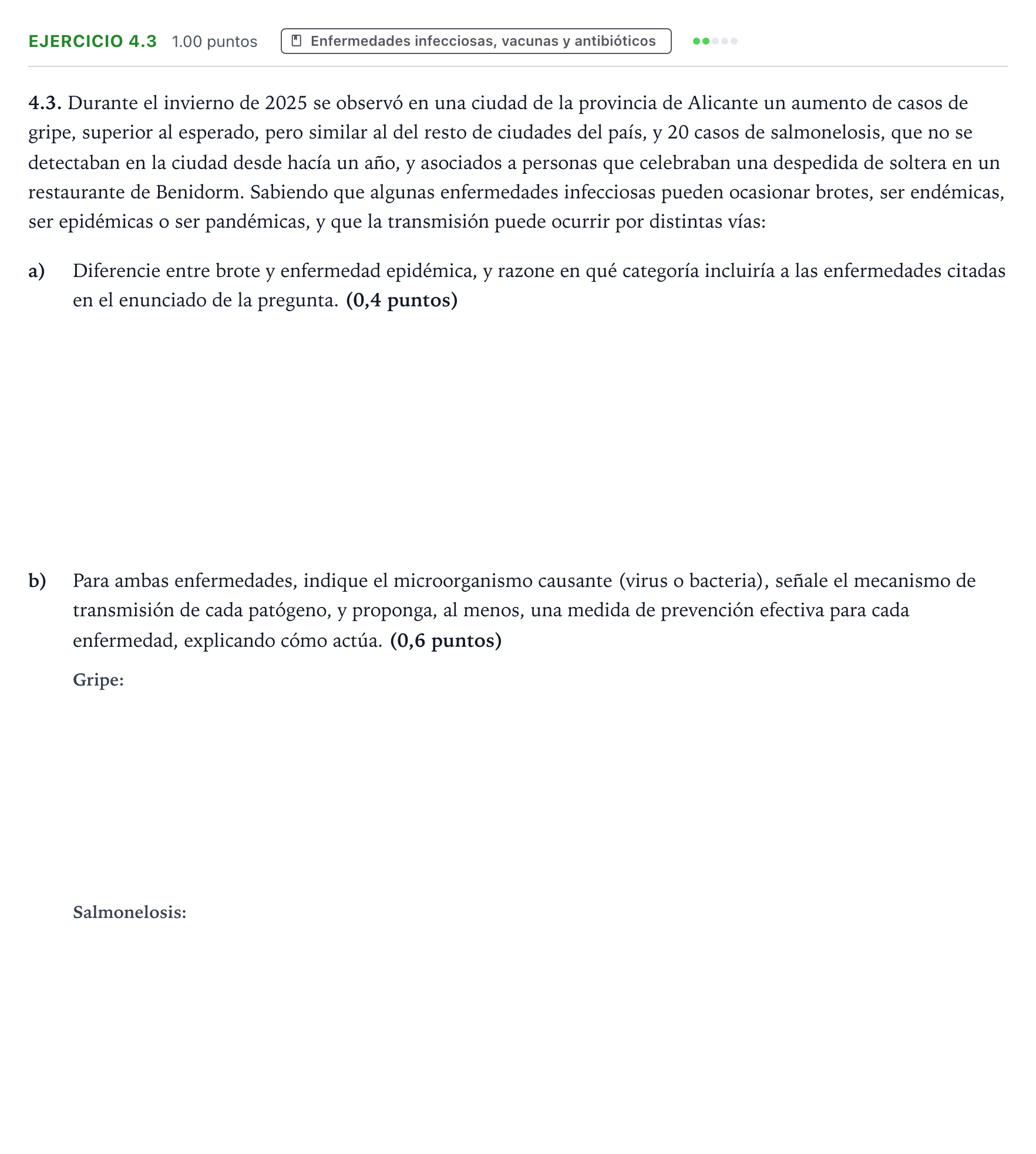Enunciado: Ejercicio 4.3 · Ciencias Generales PAU Valencia Ordinaria 2026