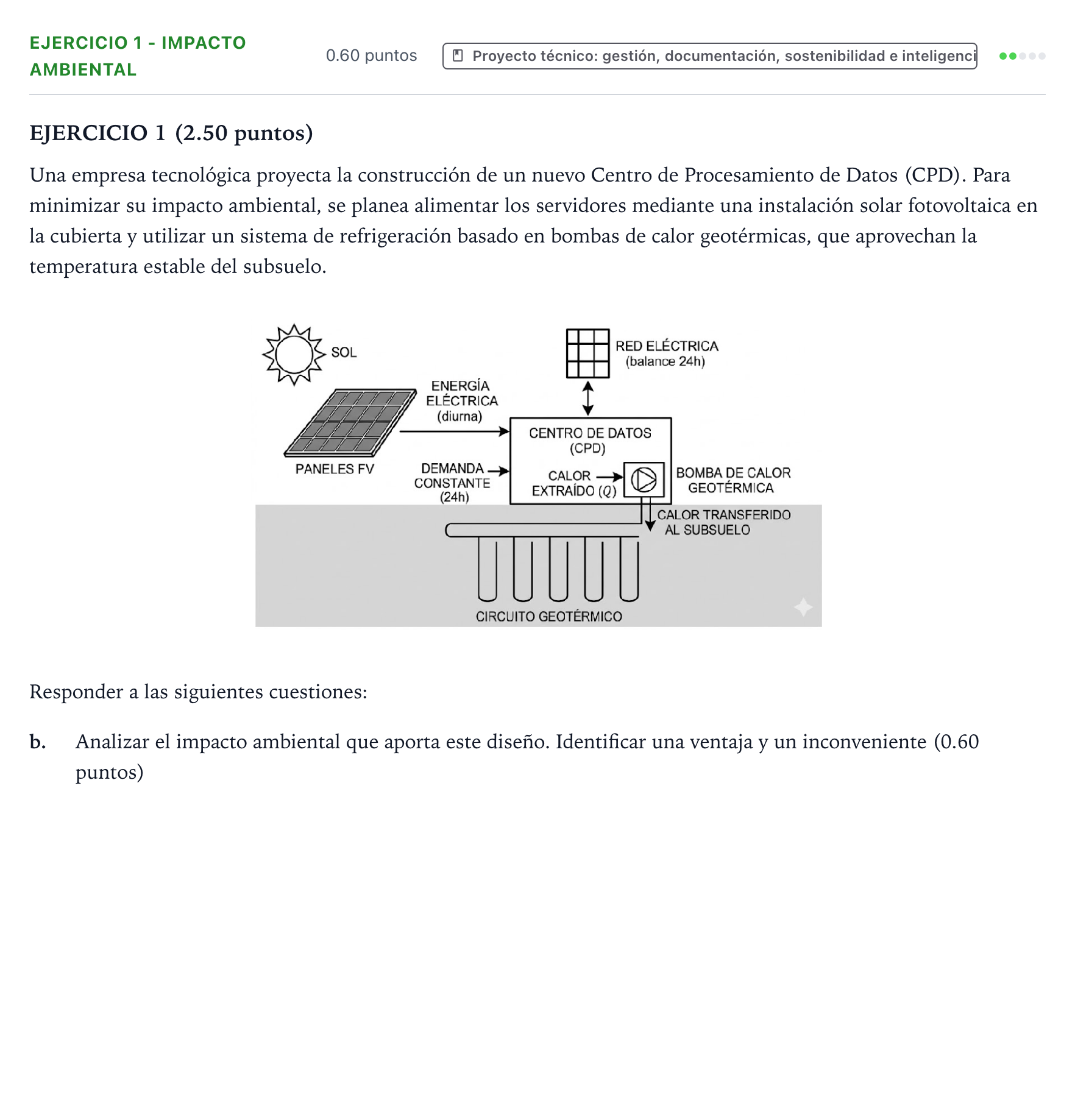 Enunciado: Ejercicio 1 - Impacto ambiental · Tecnología e Ingeniería II PAU Valencia Extraordinaria 2026