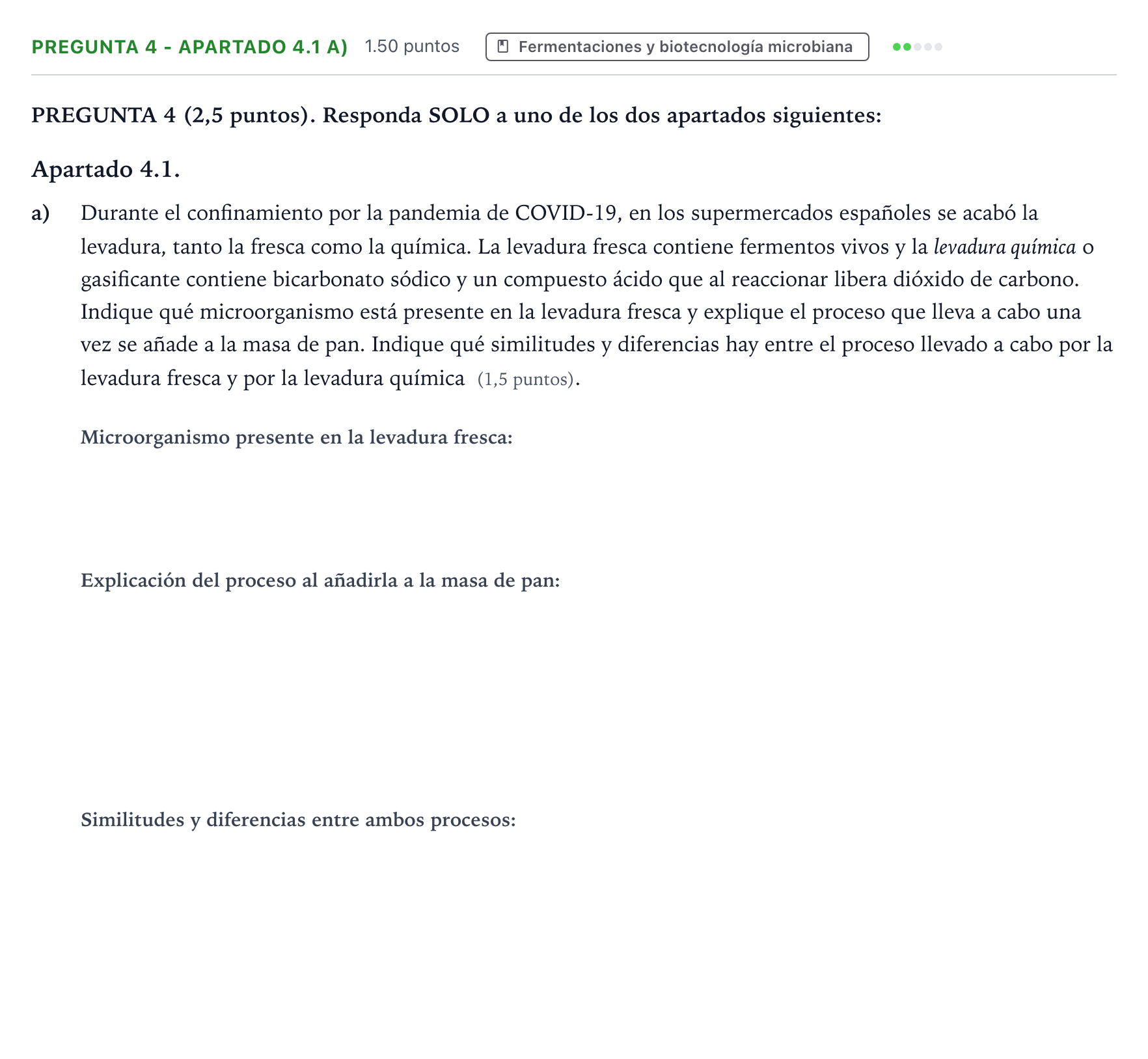 Enunciado: Pregunta 4 - Apartado 4.1 a) · Biología PAU Valencia Ordinaria 2025