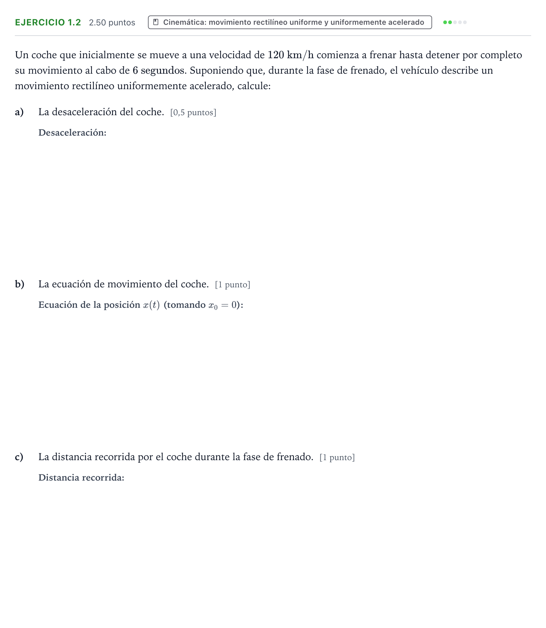 Enunciado: Ejercicio 1.2 · Ciencias Generales PAU Valencia Extraordinaria 2025